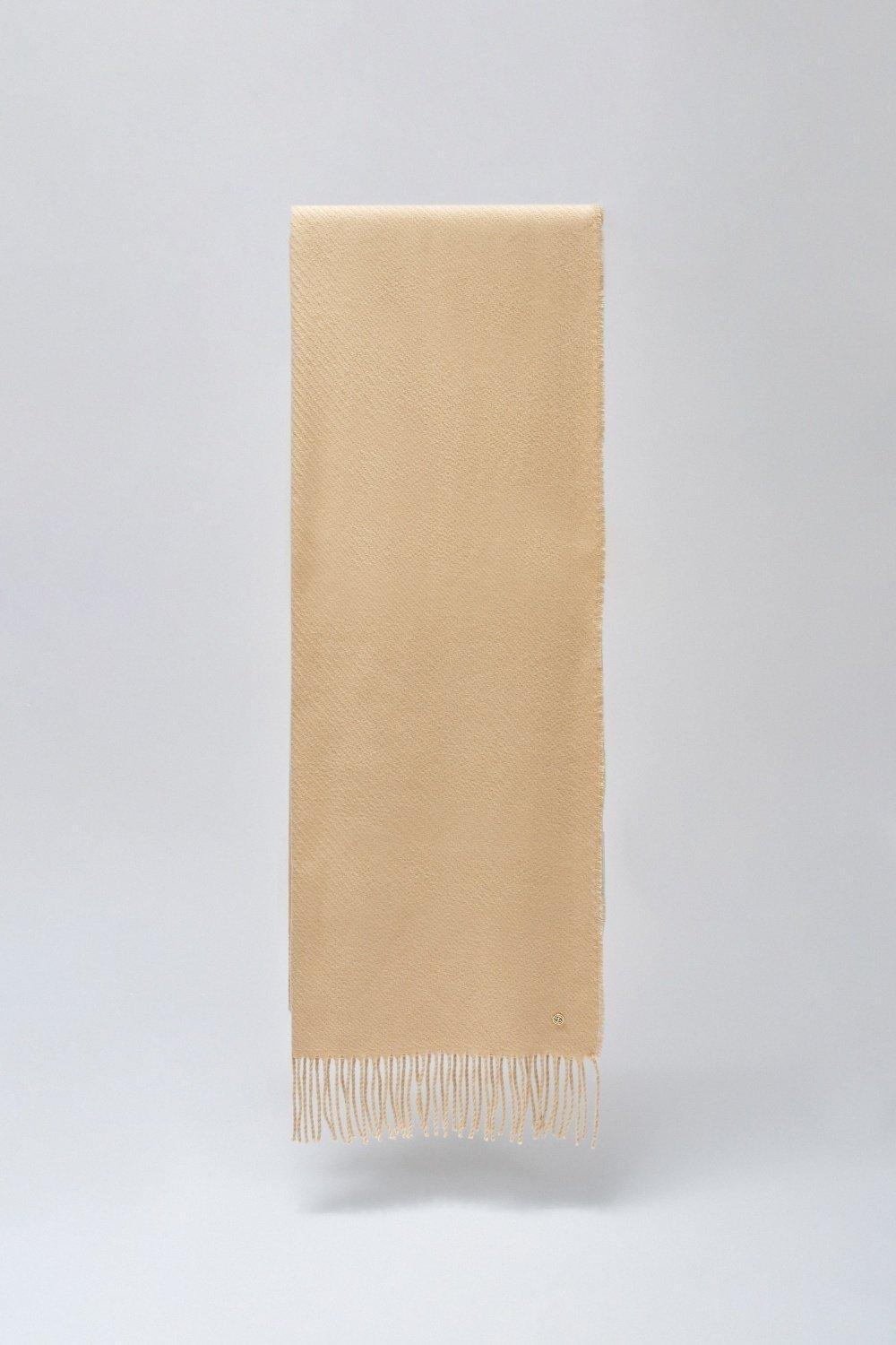 Beige Scarf With Fringes, 2101_120, large image number 4