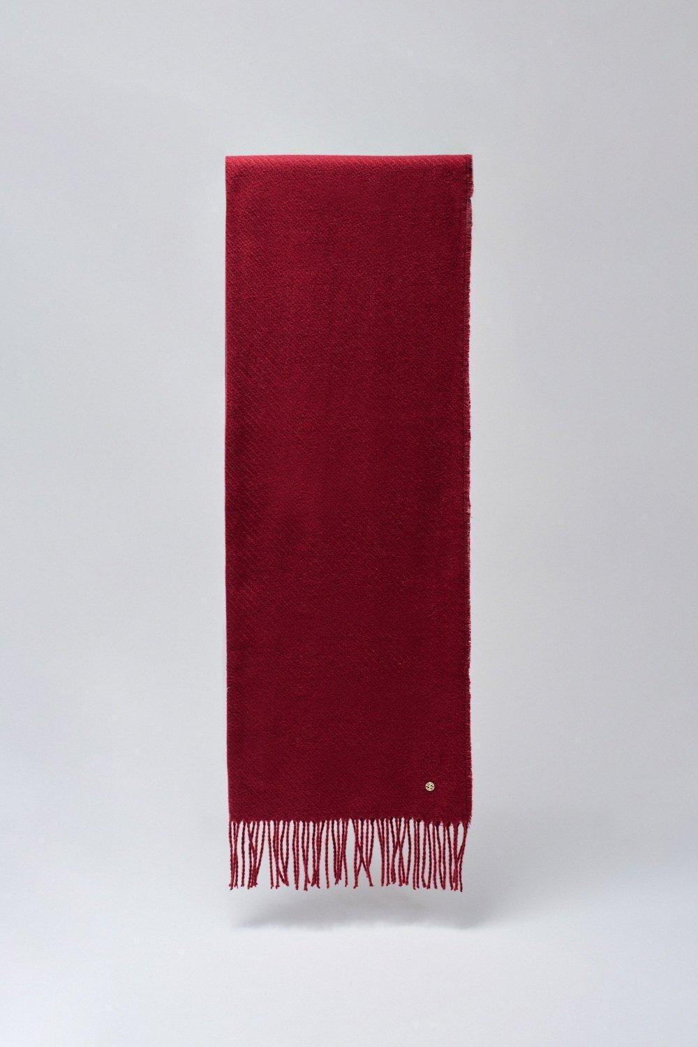 Red Scarf With Fringes, 2101_731, large image number 4