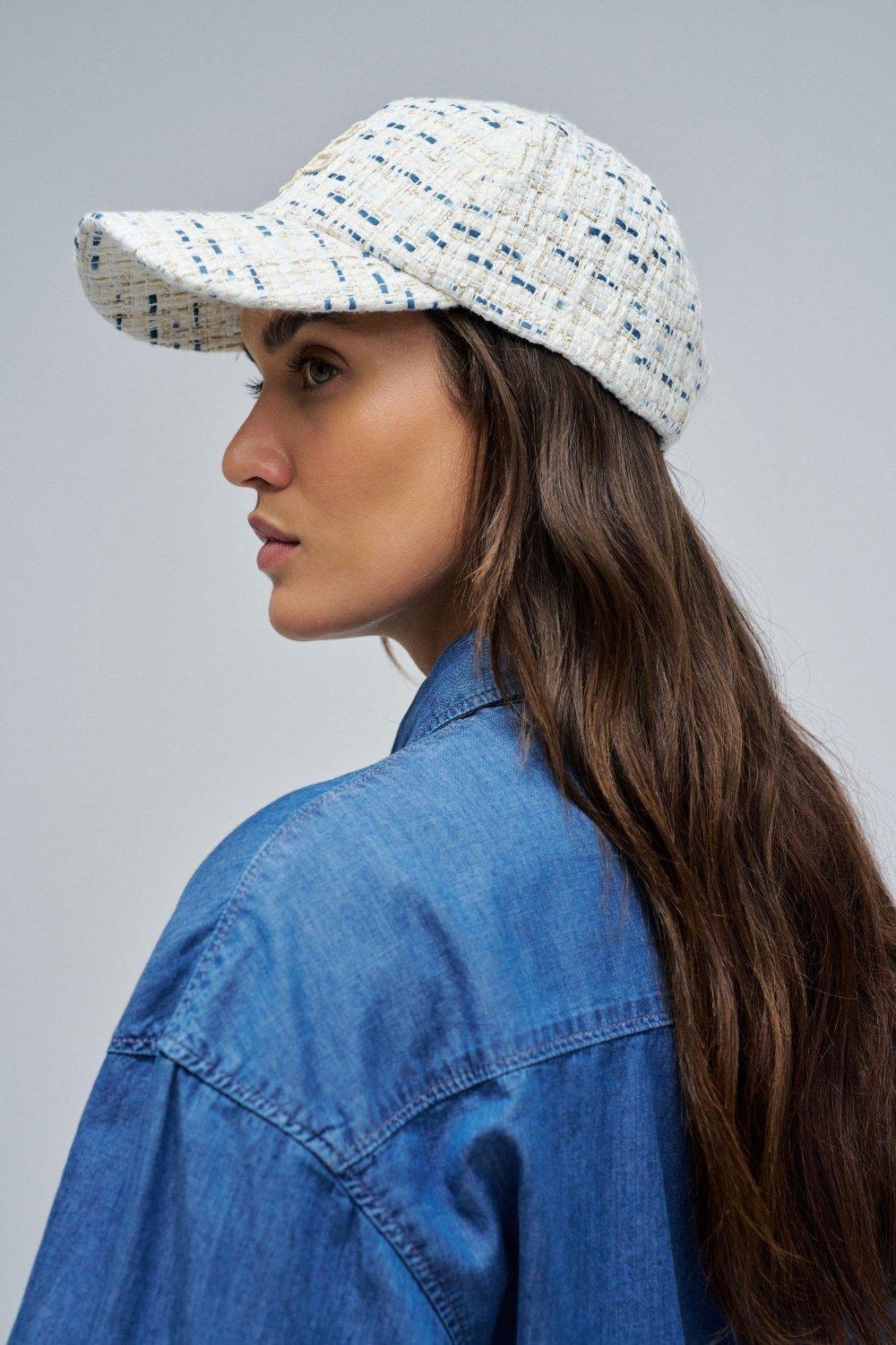 BEIGE TWEED CAP, 2101_110, large image number 1