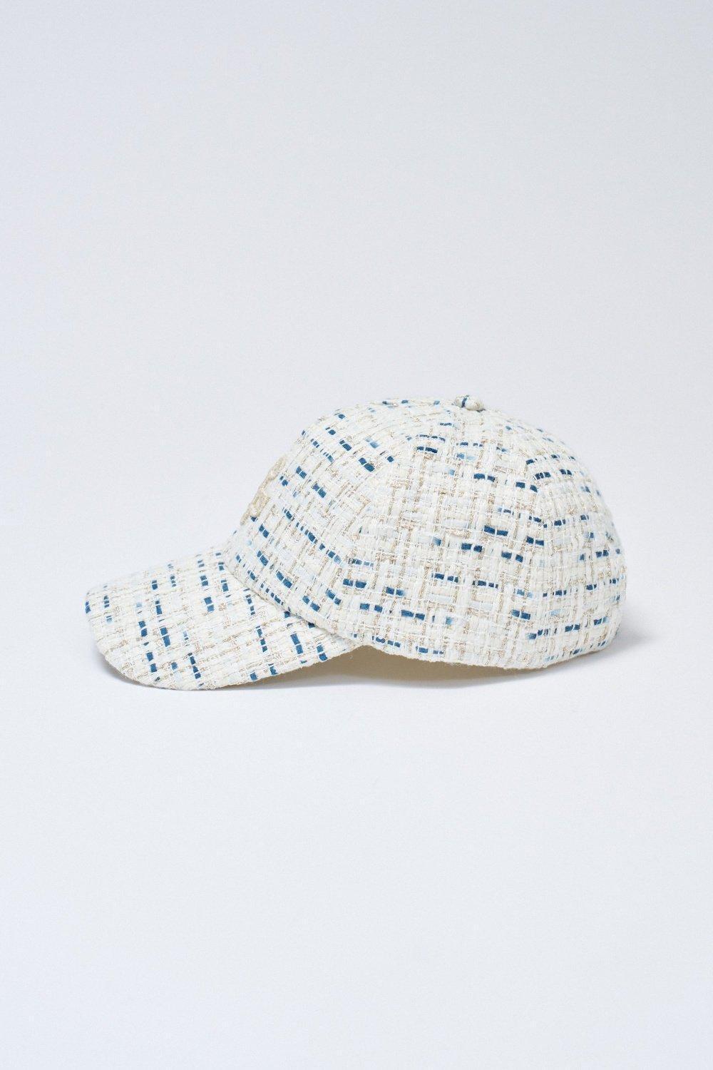 BEIGE TWEED CAP, 2101_110, large image number 2
