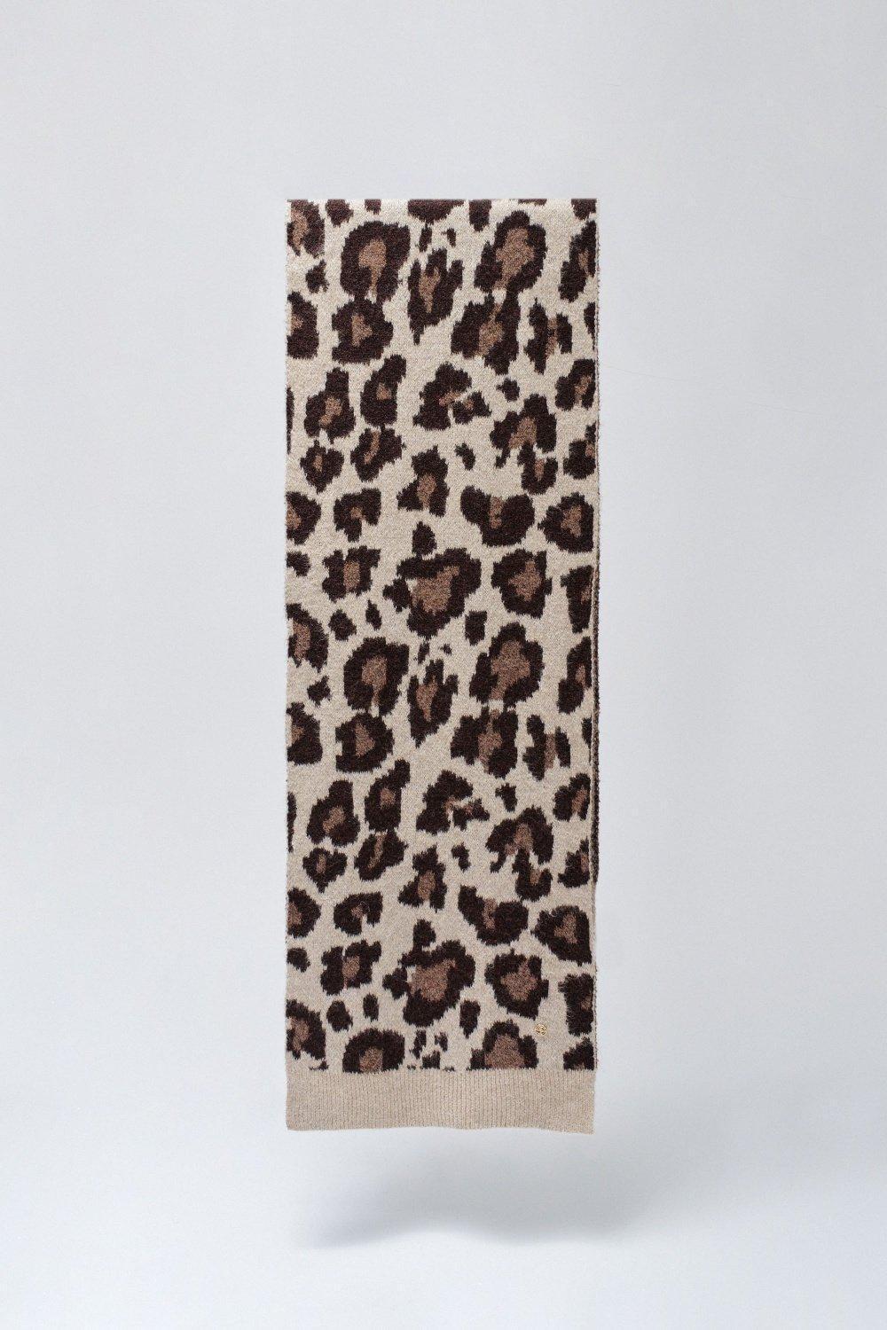 Animal Print Scarf, Cream, large image number 3