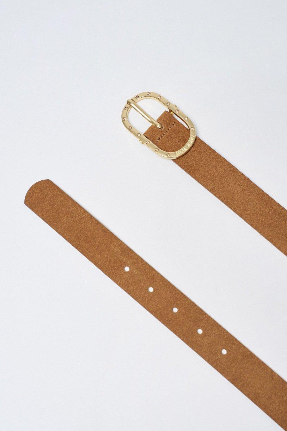 Brown Suede Belt, , large image number 3