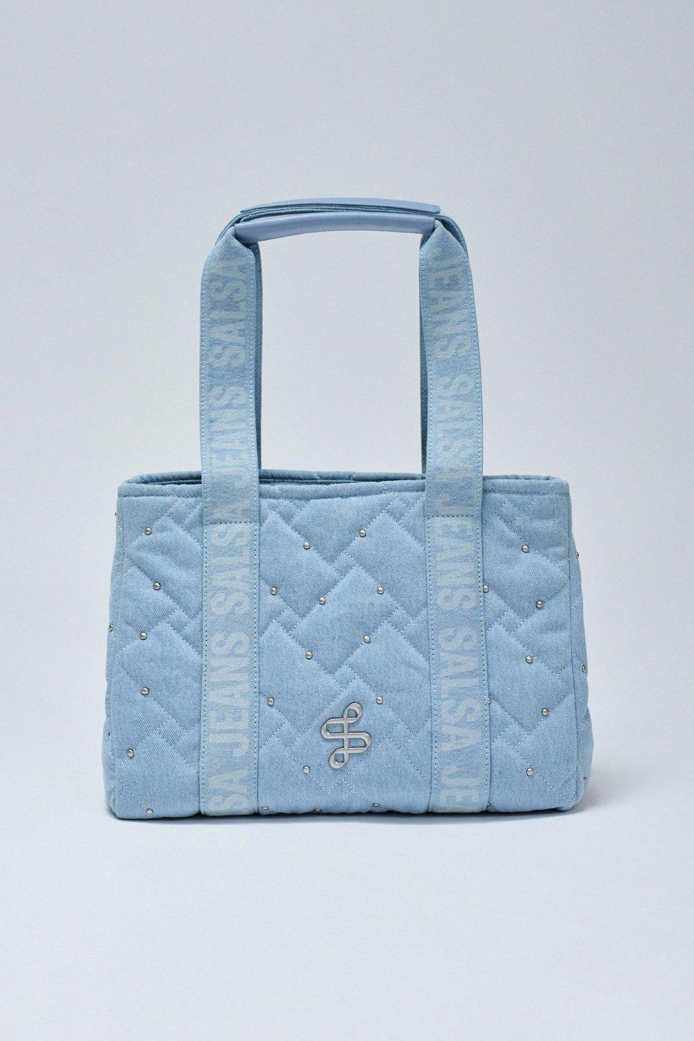 Denim Tote Bag , Blue, medium