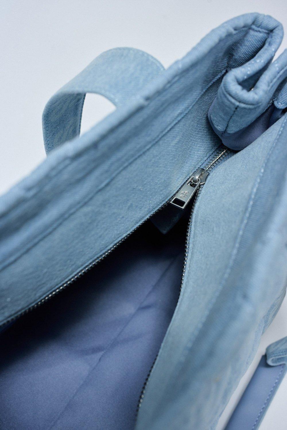 Denim Tote Bag&nbsp;, Blue, large image number 4