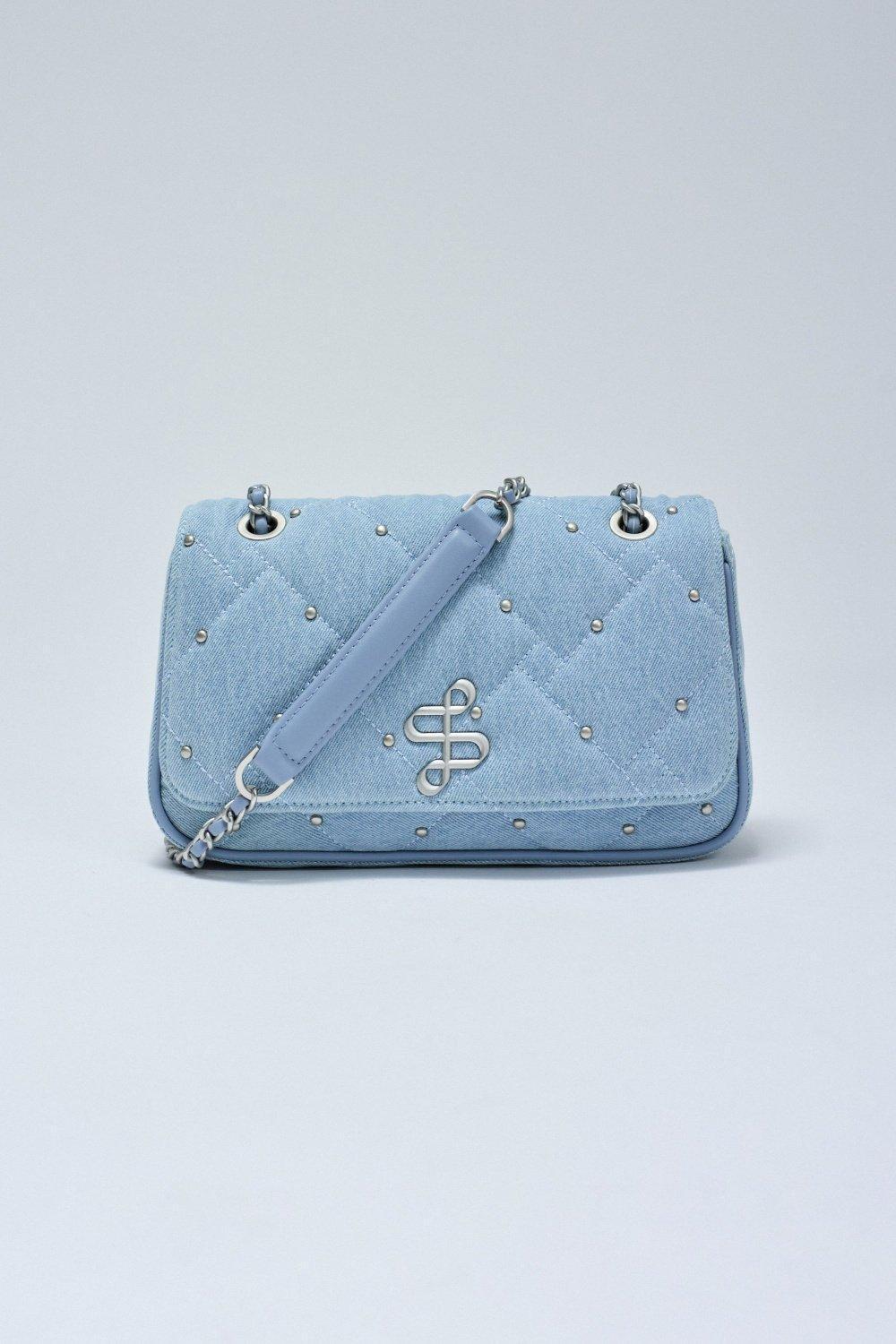 Denim Bag , Blue, medium
