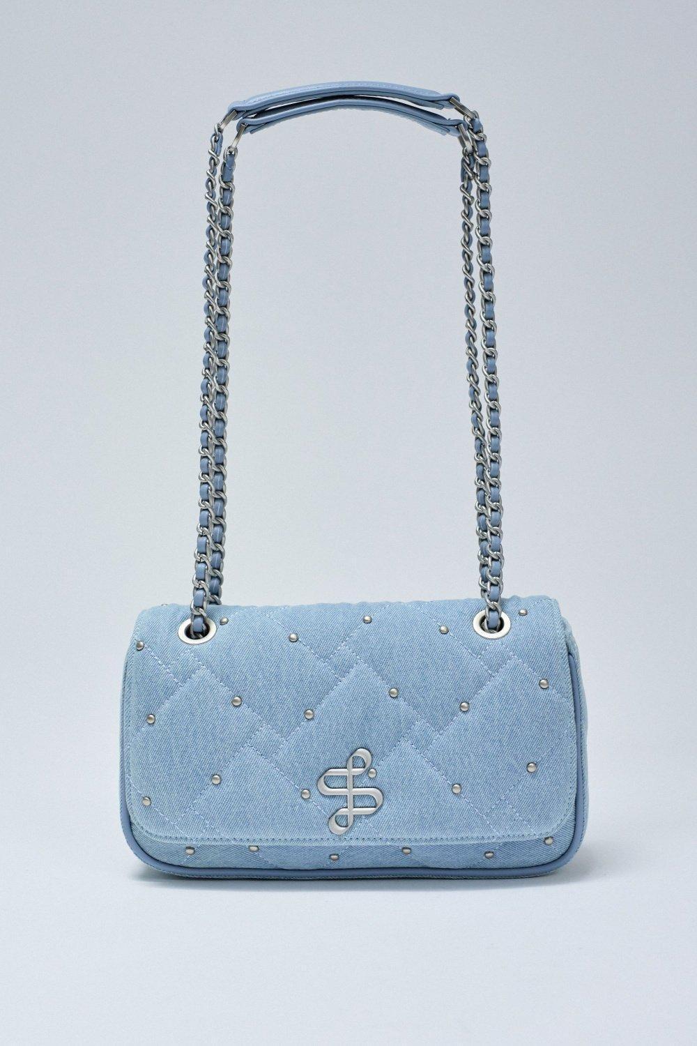 Denim Bag , Blue, medium