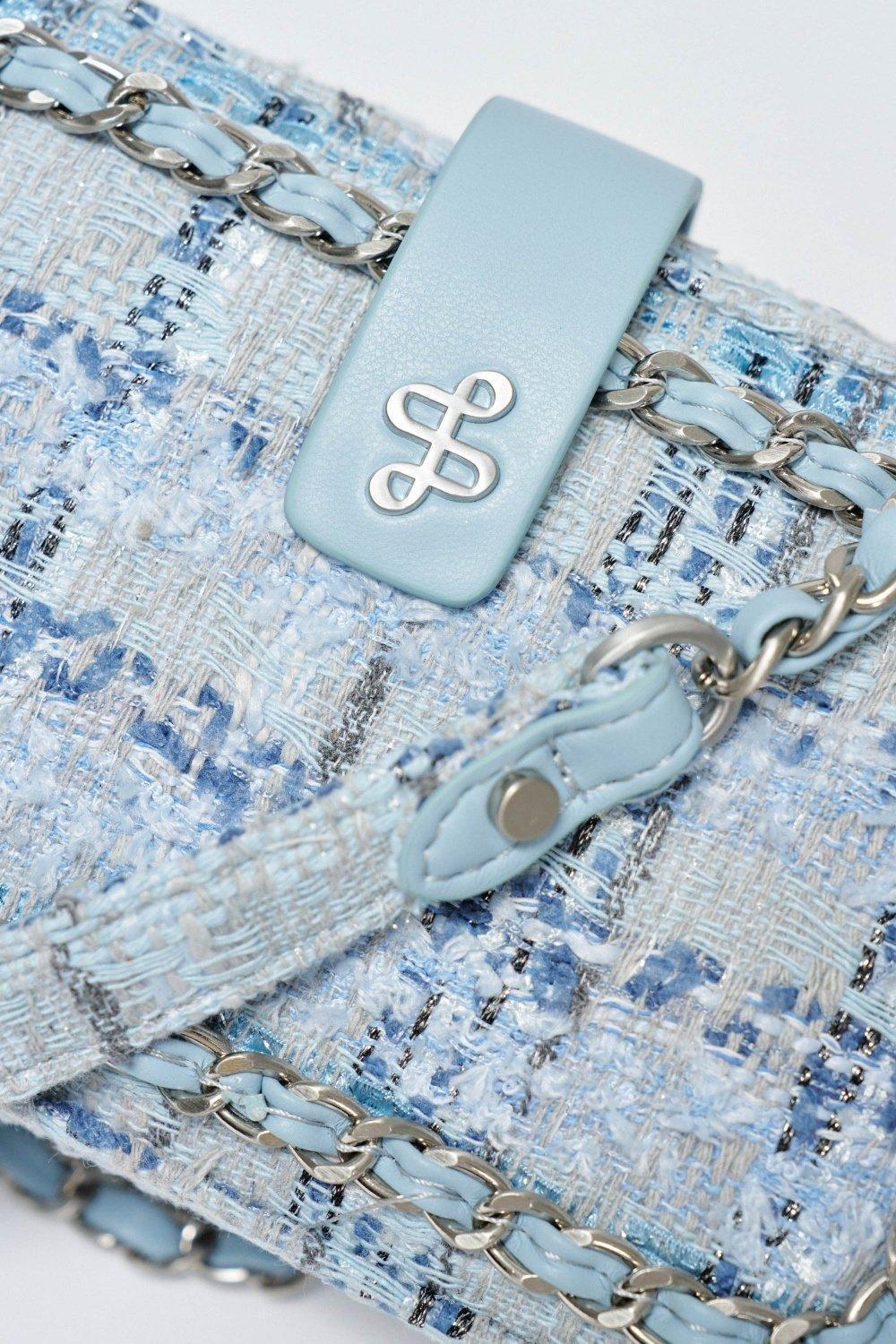 Blue Tweed Bag, 2101_810, large image number 1