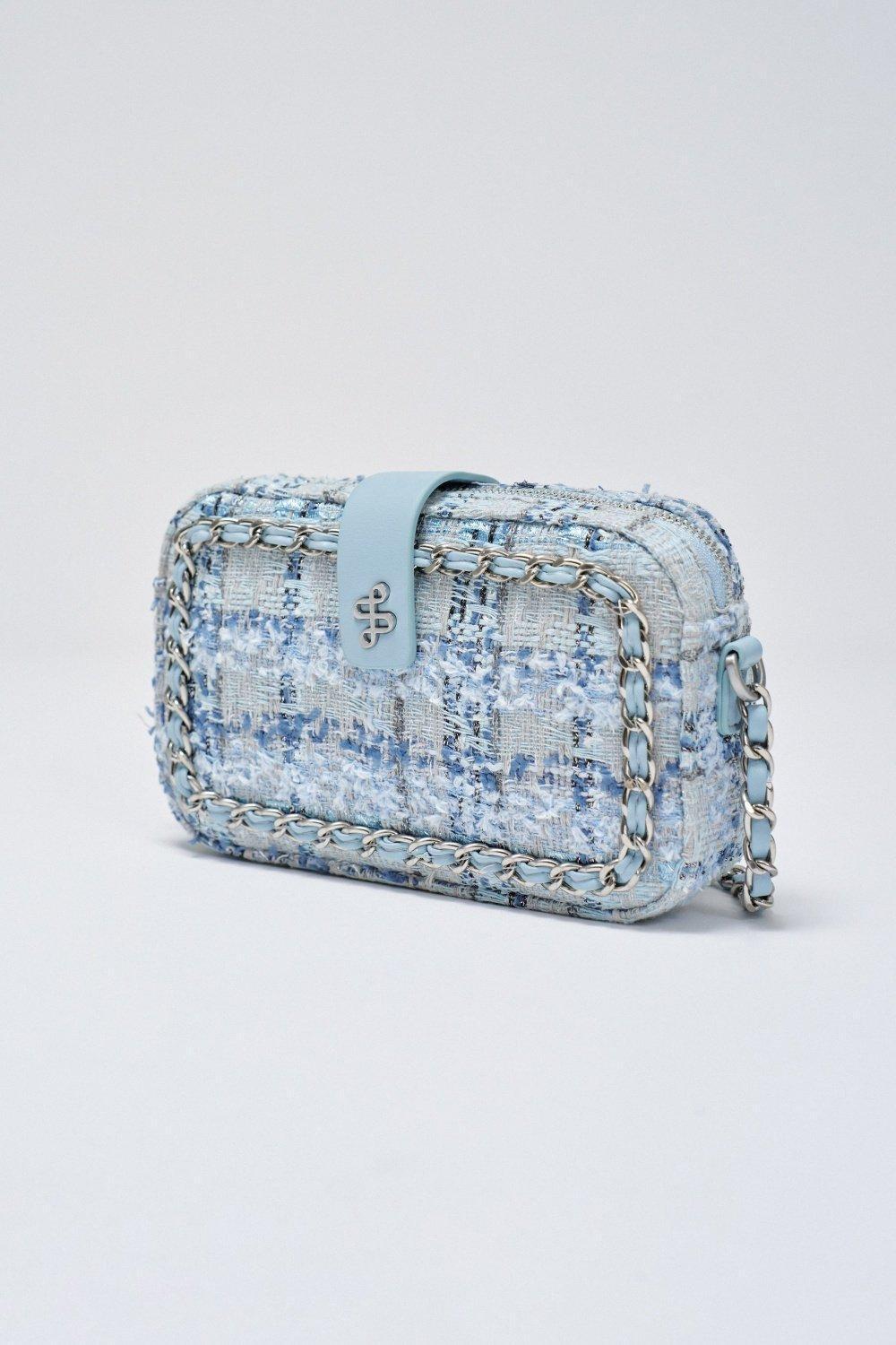 Blue Tweed Bag, 2101_810, large image number 2