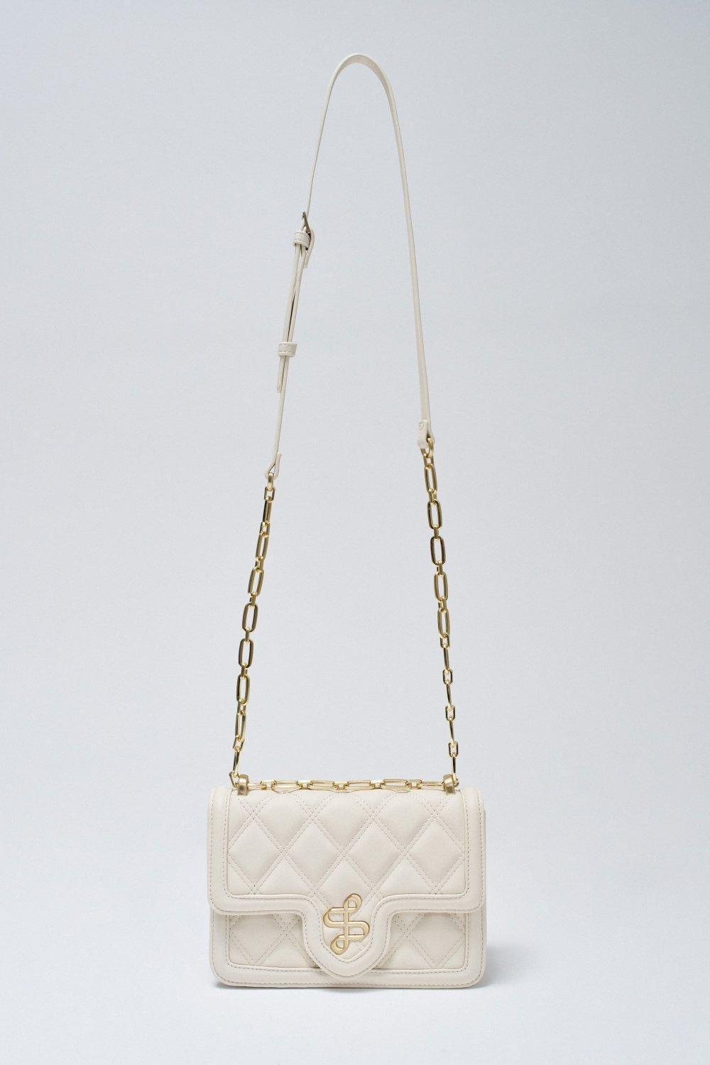 Beige Padded Bag Leather Effect, 2101_012, large image number 4
