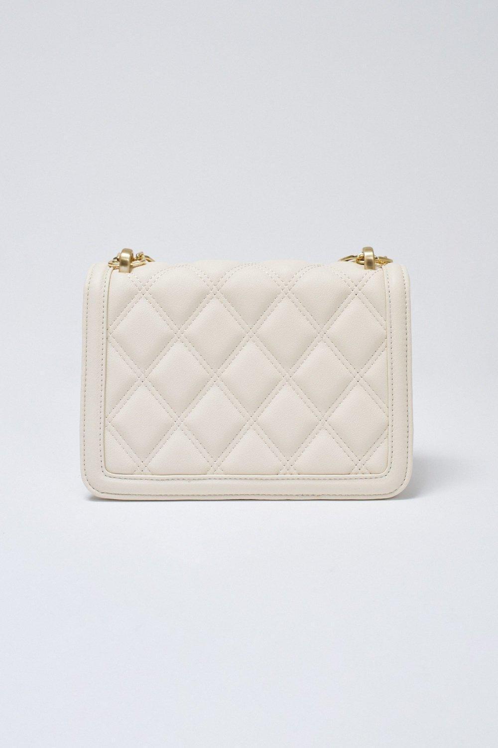 Padded Bag Leather Effect , Pearl, large image number 3