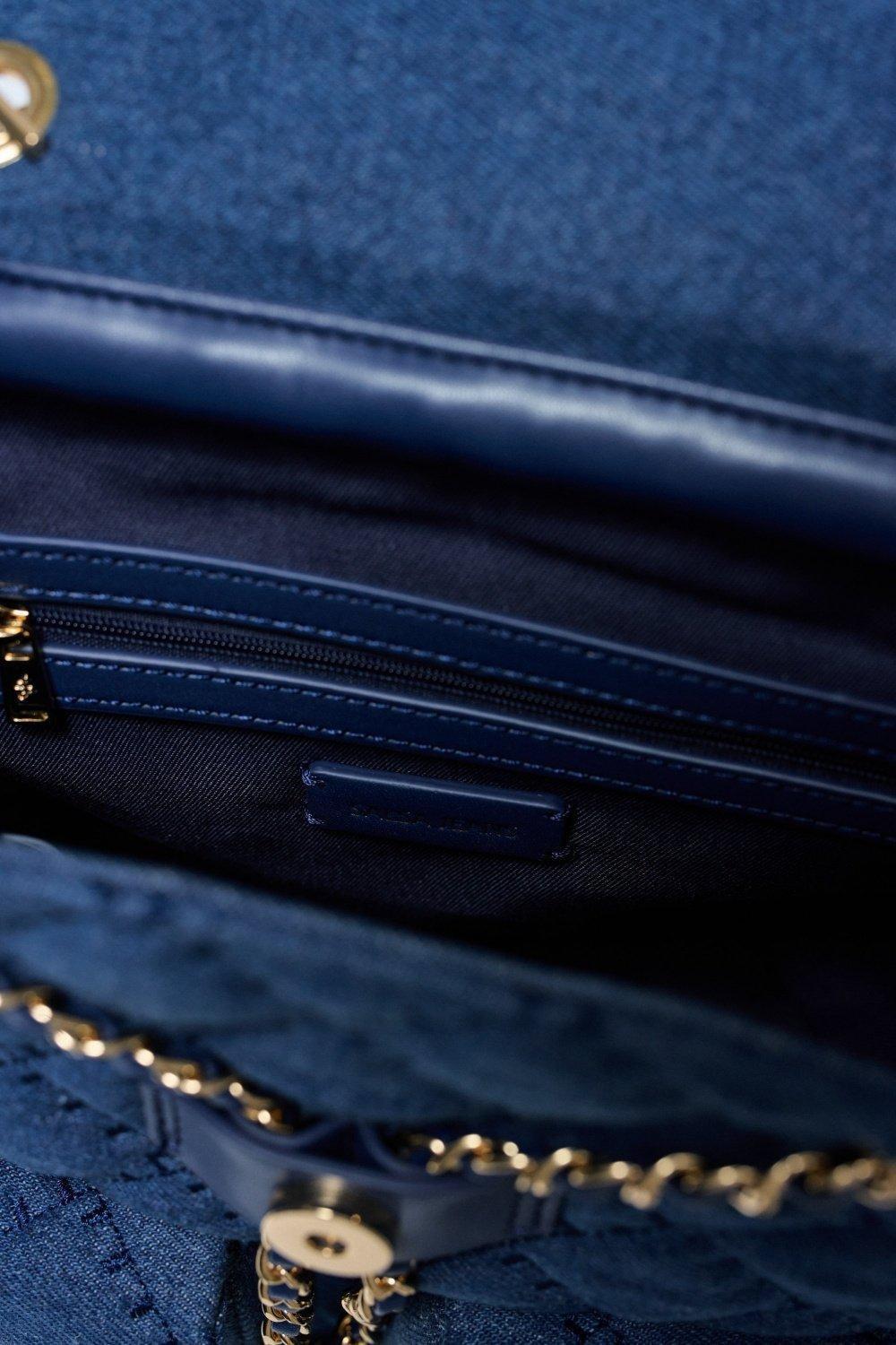 Denim Backpack, Navy, large image number 1