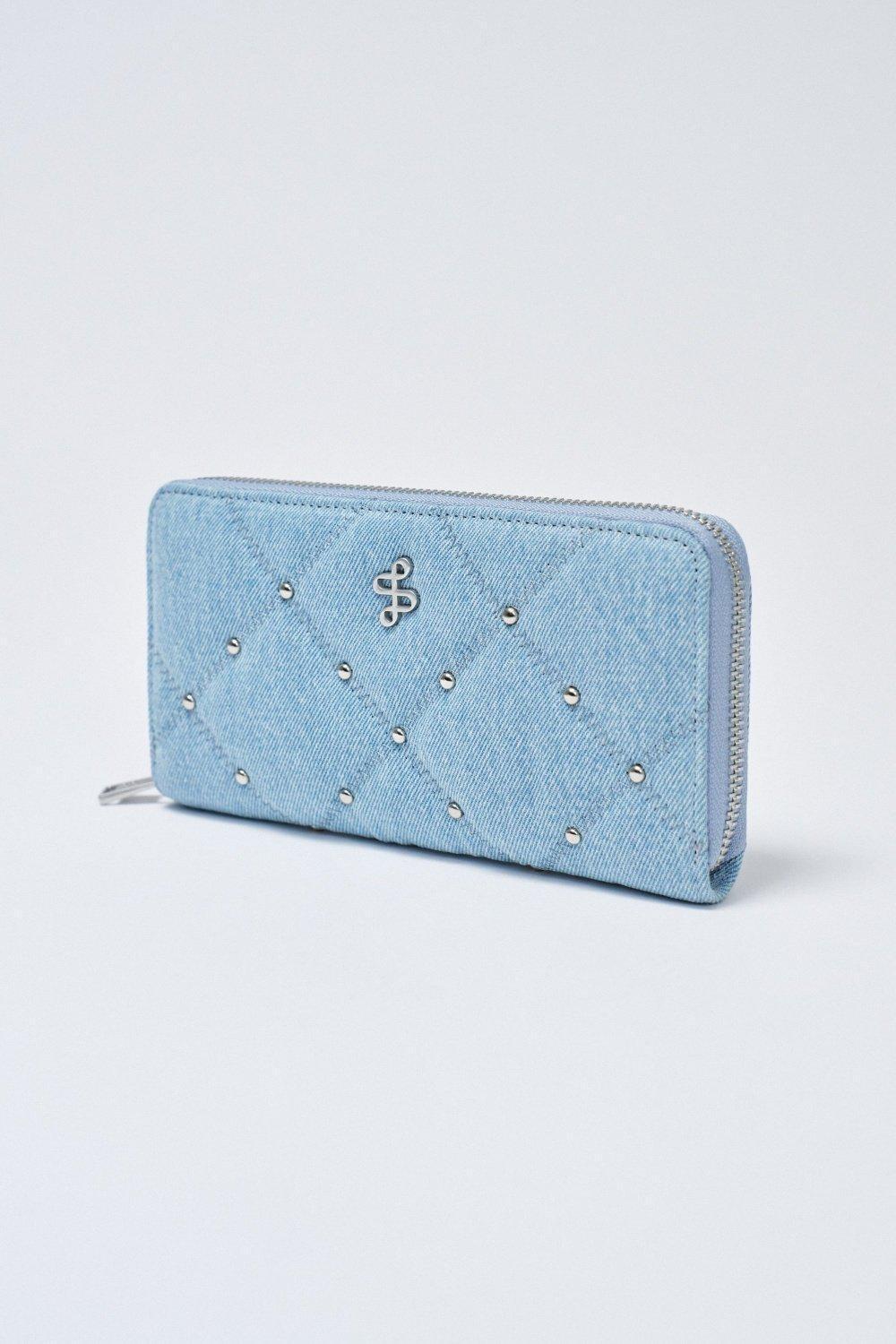 Denim Quilted Wallet, 2101_810, large image number 2