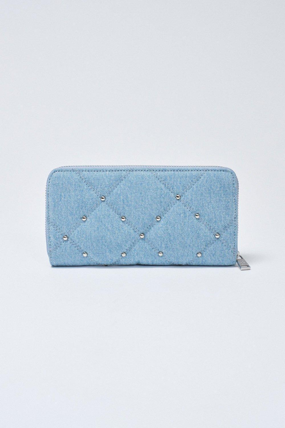 Denim Quilted Wallet, 2101_810, large image number 3