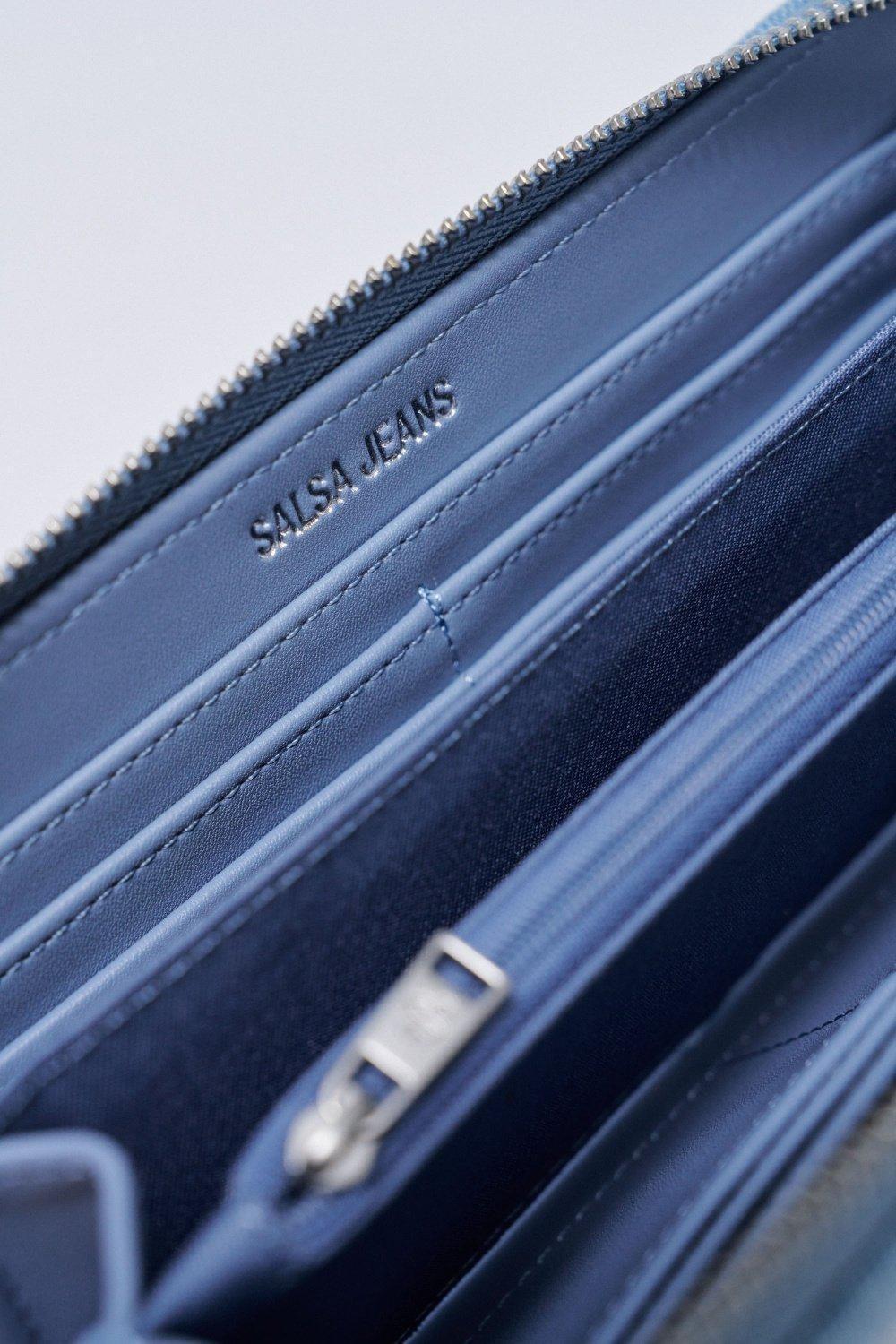 Denim Wallet&nbsp;, Blue, medium