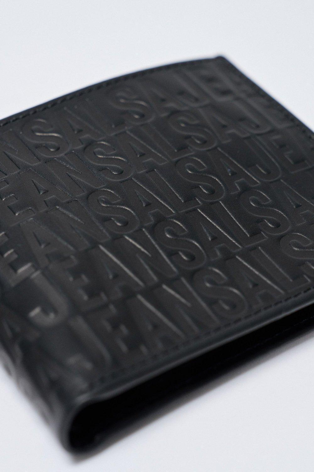 Black Leather Wallet, No Colour, large image number 3