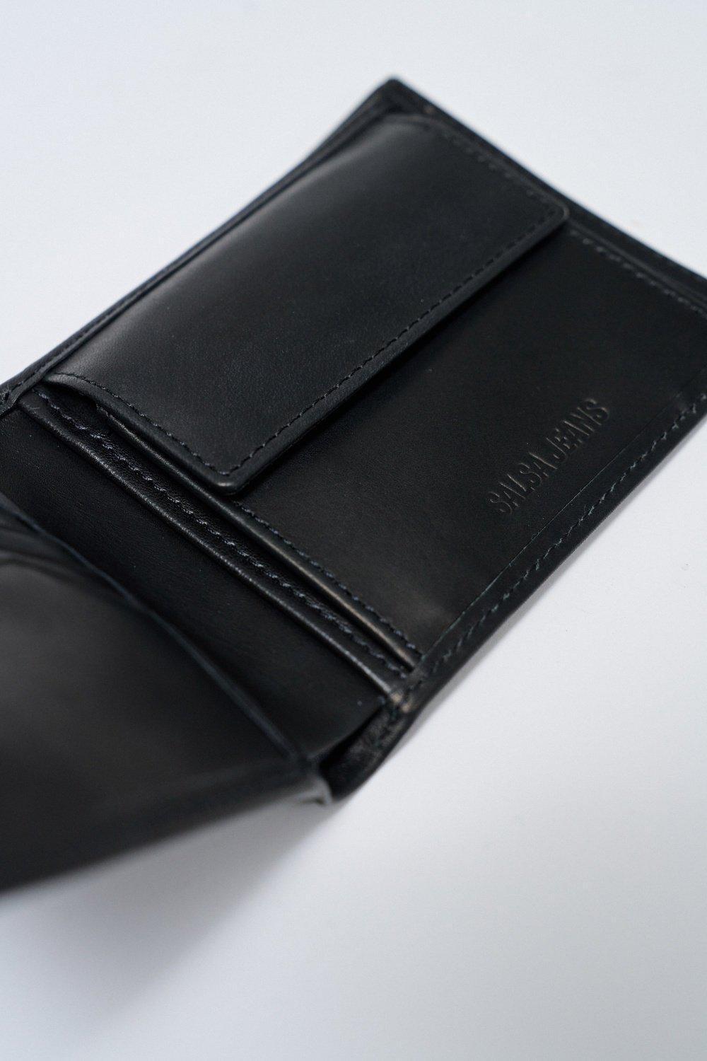 Black Leather Wallet, No Colour, large image number 4