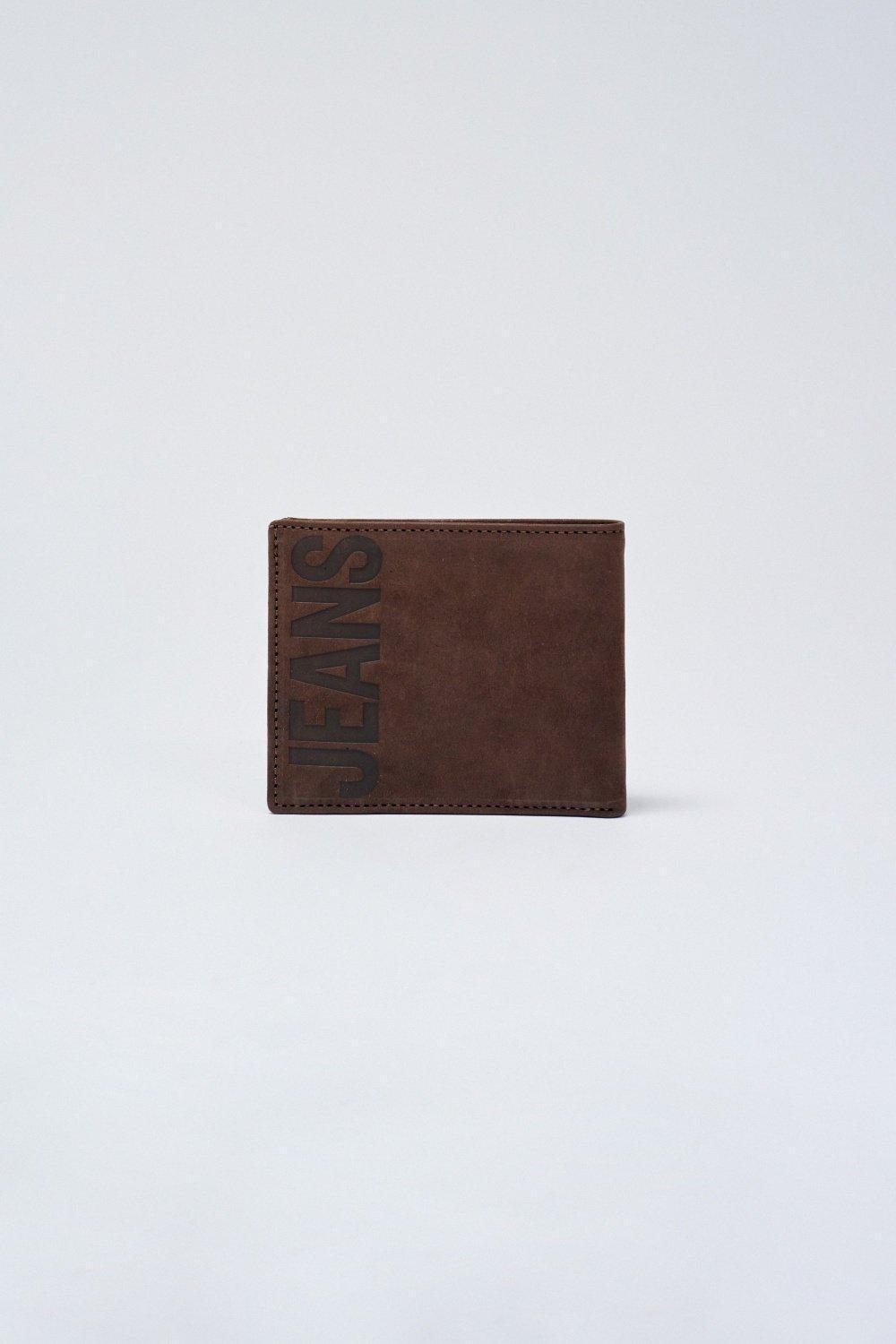 Leather Wallet , Brown, medium