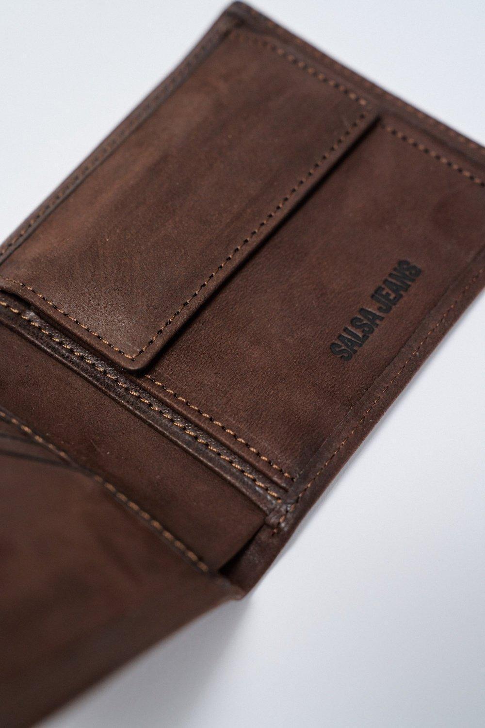 Leather Wallet , Brown, large image number 4