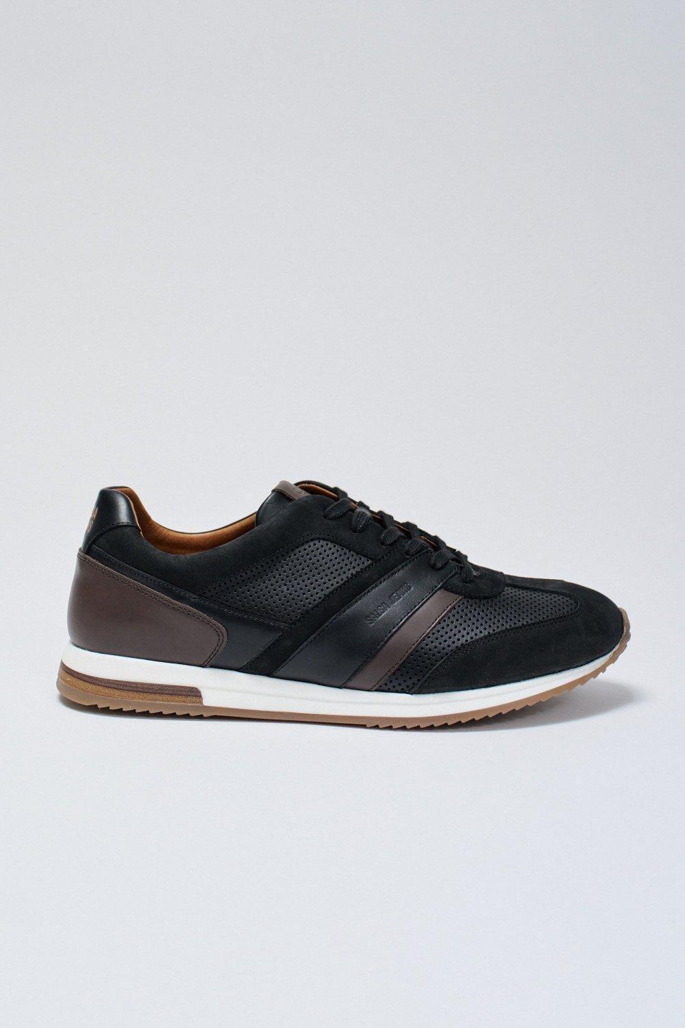 Suede Sneakers&nbsp;, Black, medium