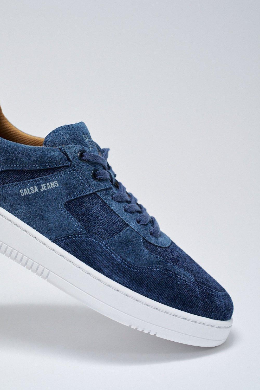 Suede Sneakers , Dark Blue, medium