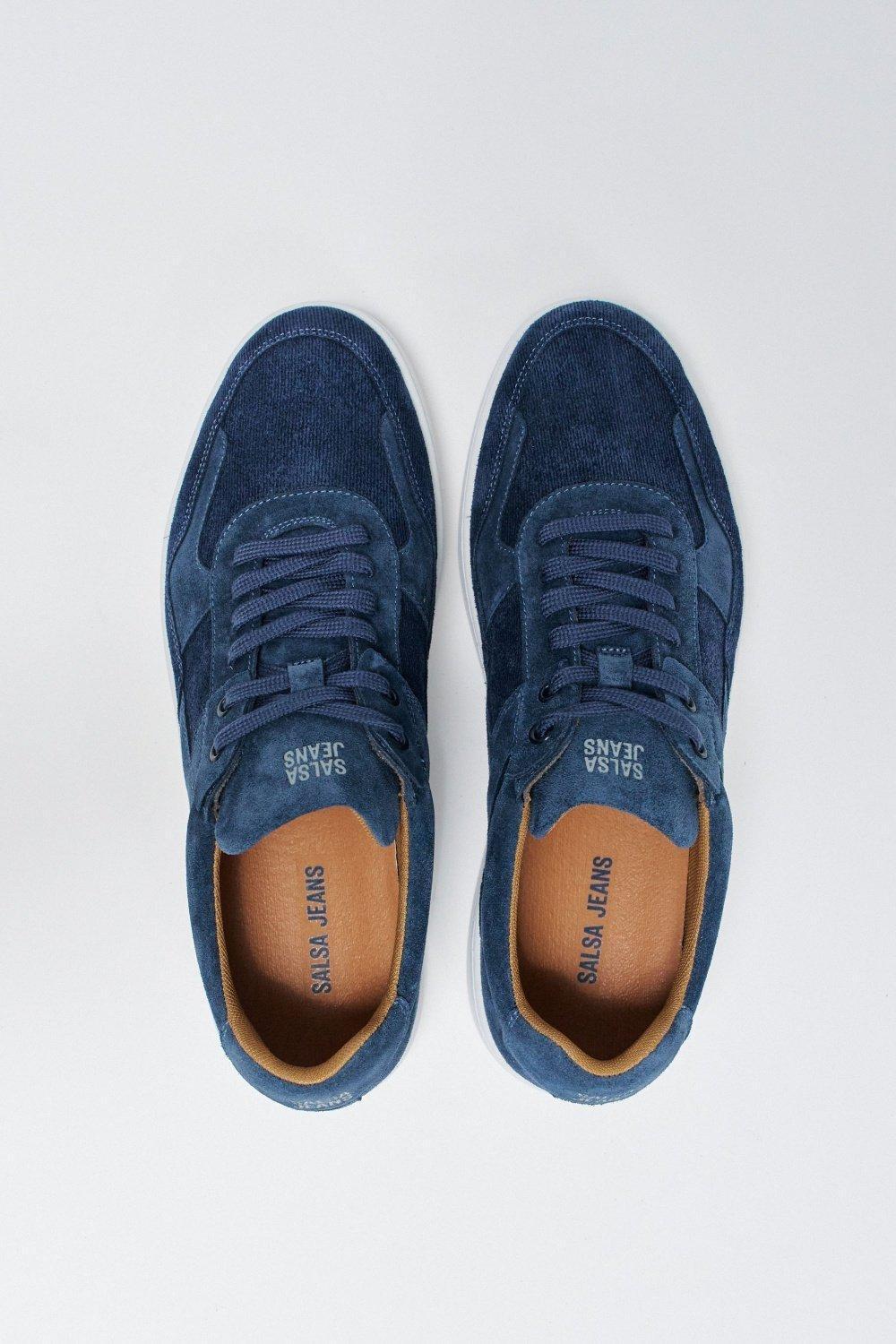 Suede Sneakers , Dark Blue, large image number 3