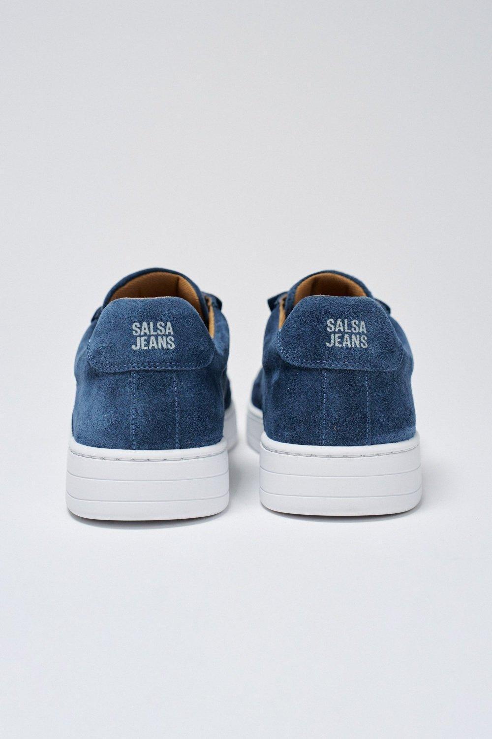 Suede Sneakers , Dark Blue, large image number 4