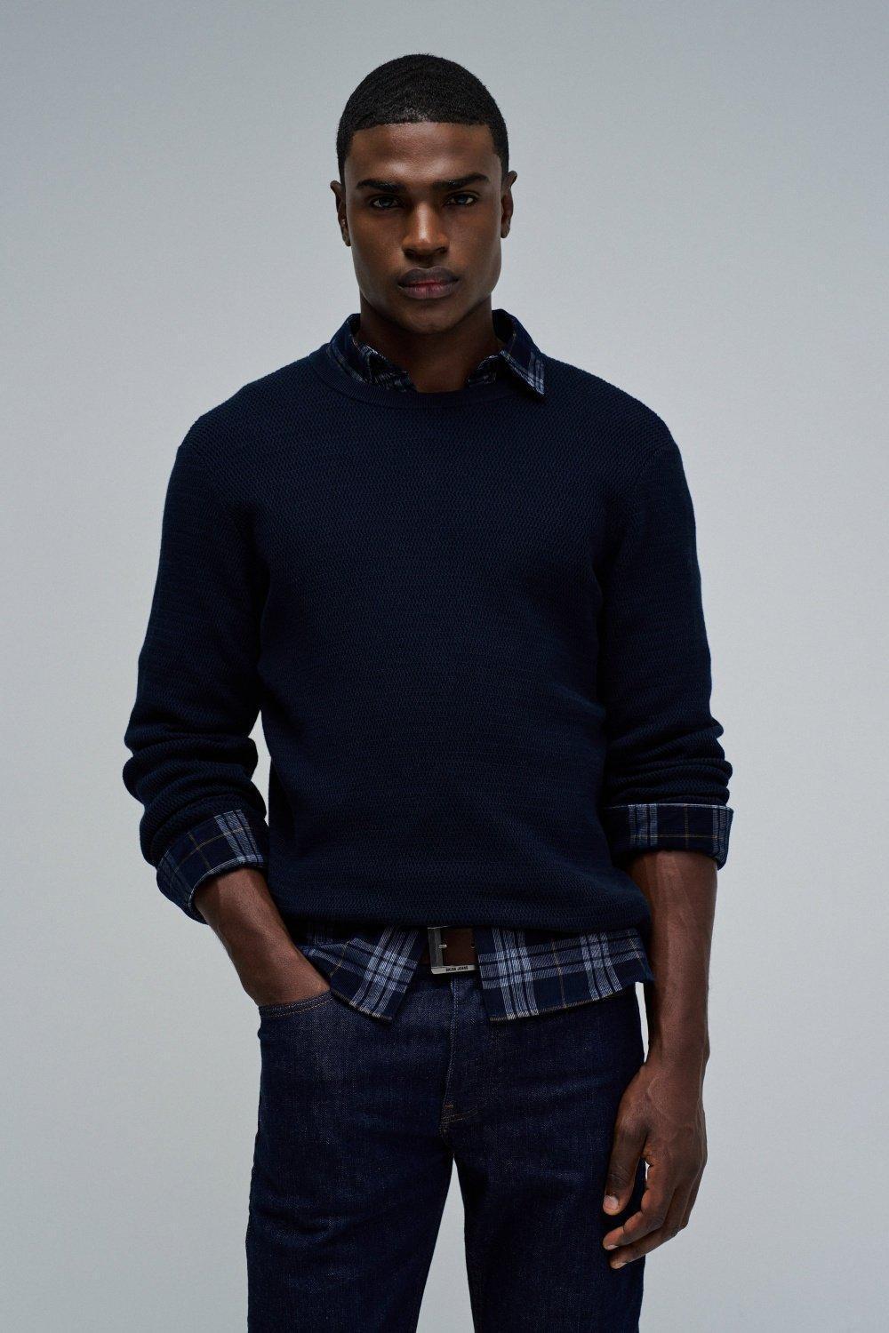 Textured Knit Sweater, , large image number 0