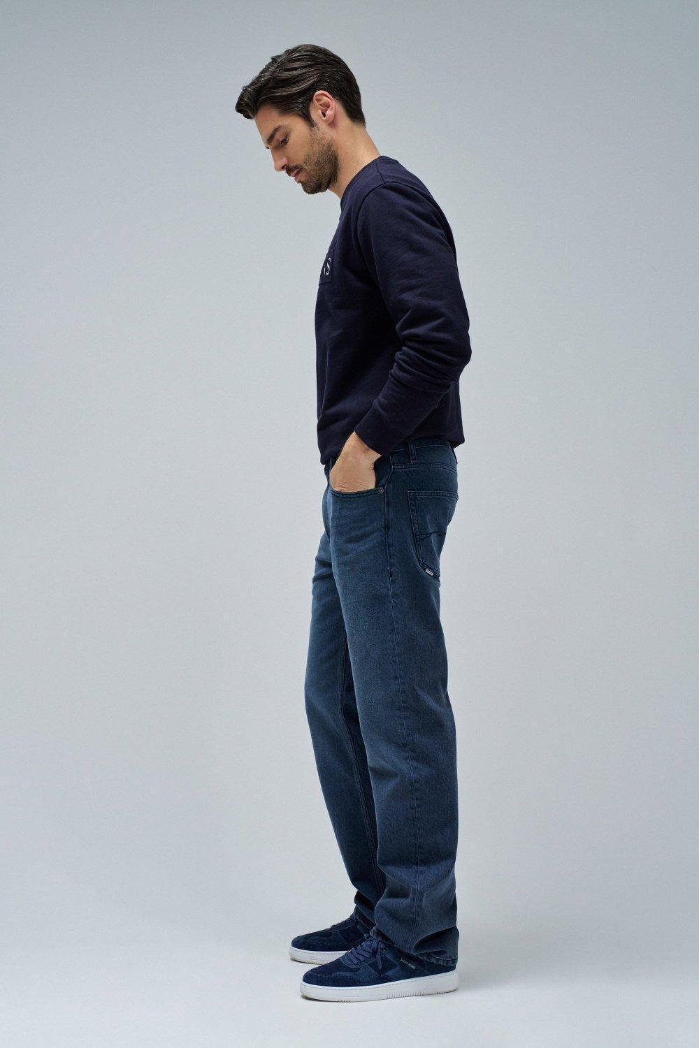 Straight Fit Jeans, Navy, medium