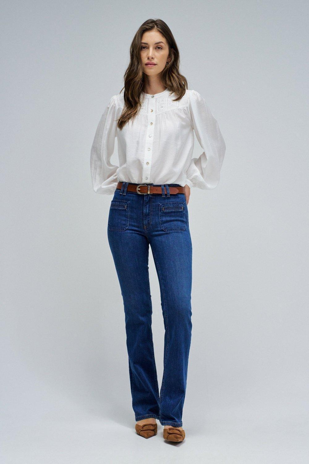 Destiny Push Up Bootcut Jeans, Navy, medium