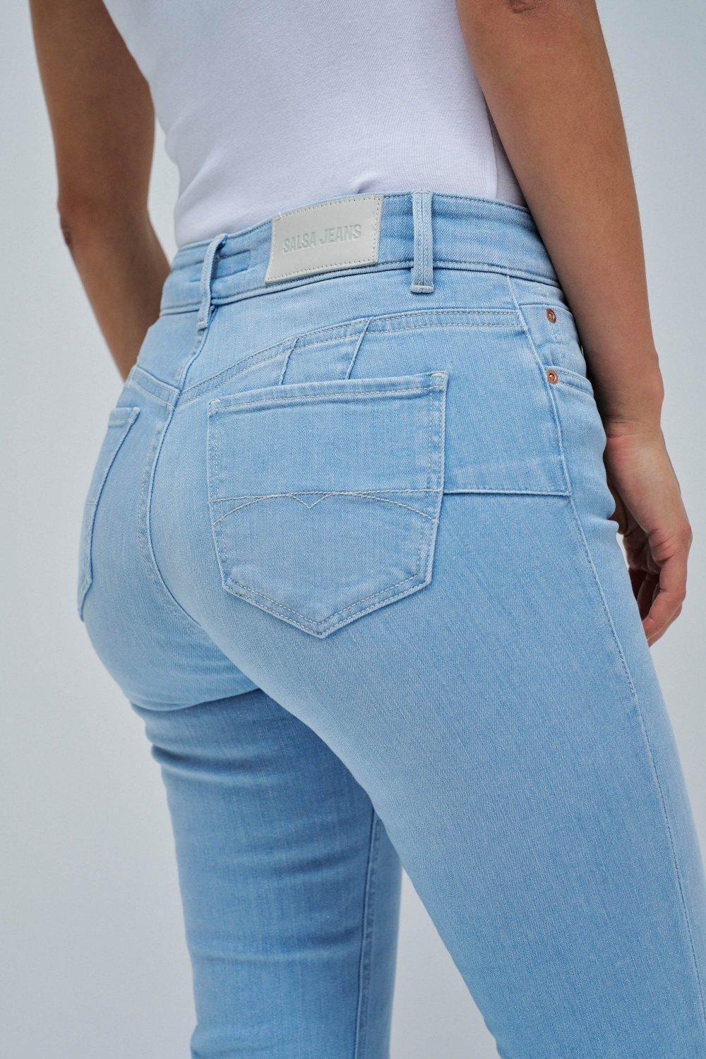 Destiny Push Up Bootcut Jeans, Blue, large image number 4