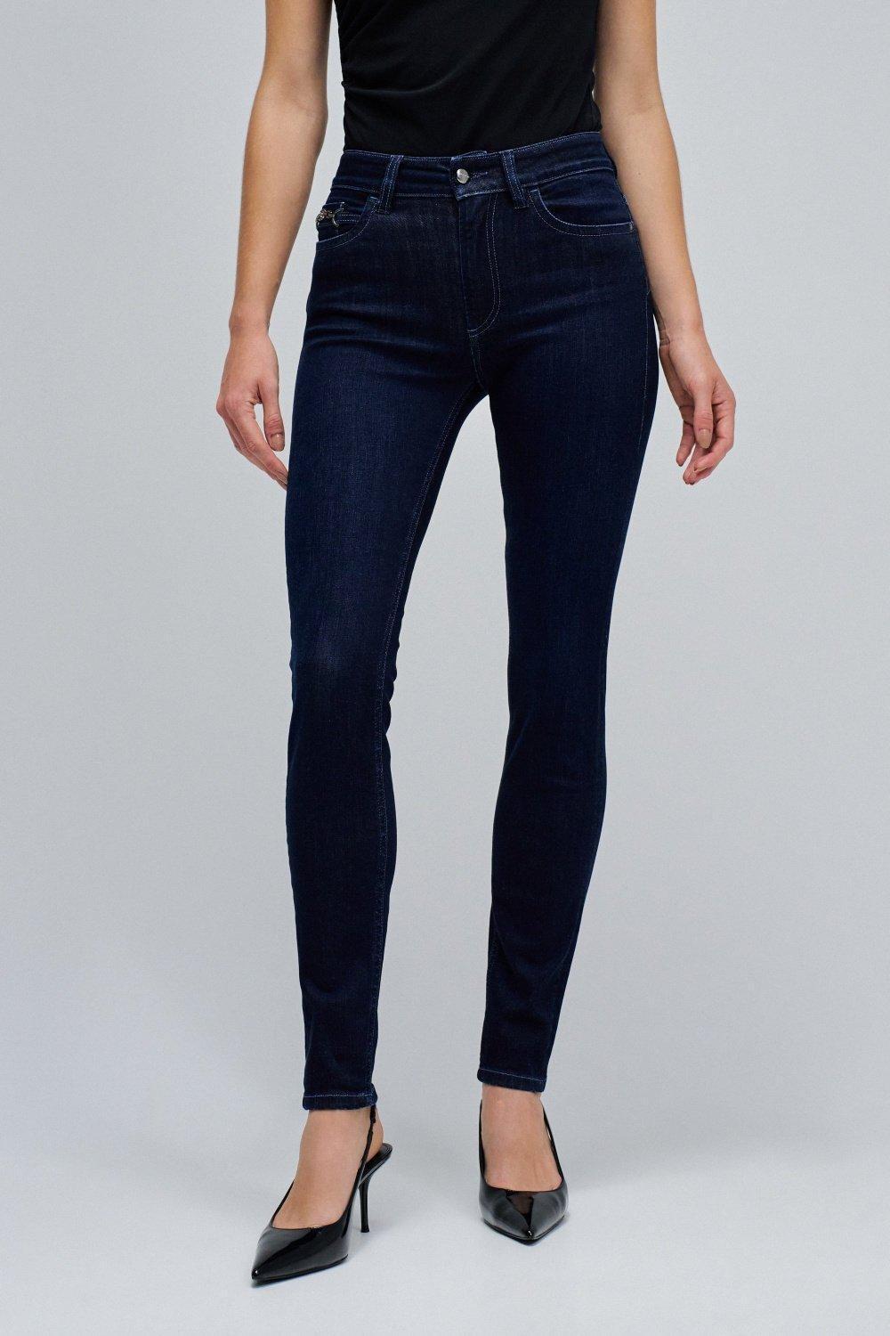 Destiny Push Up Skinny Jeans&nbsp;, Dark Blue, large image number 0