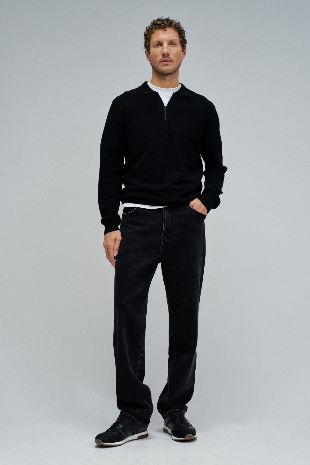 Loose Fit S-Activ Jeans, Black, medium