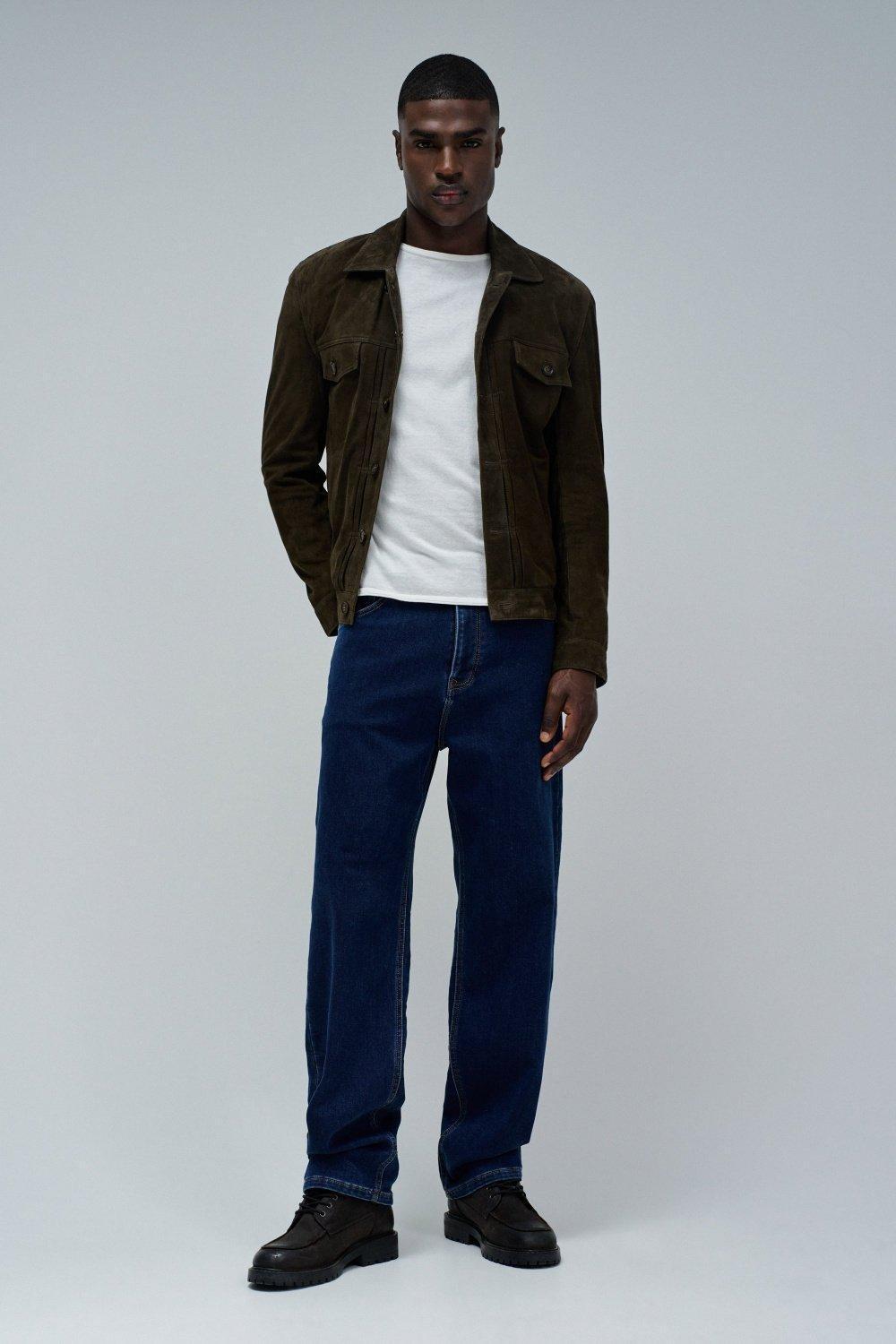 Loose Fit S-Activ Jeans, Navy, large image number 4