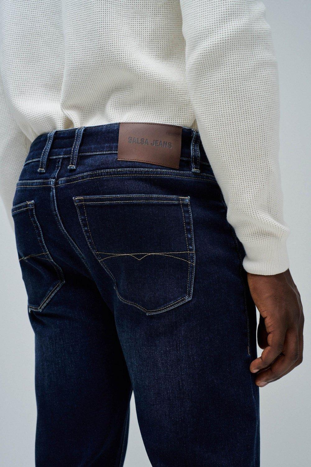 BLUE SLIM FIT JEANS, , large image number 4