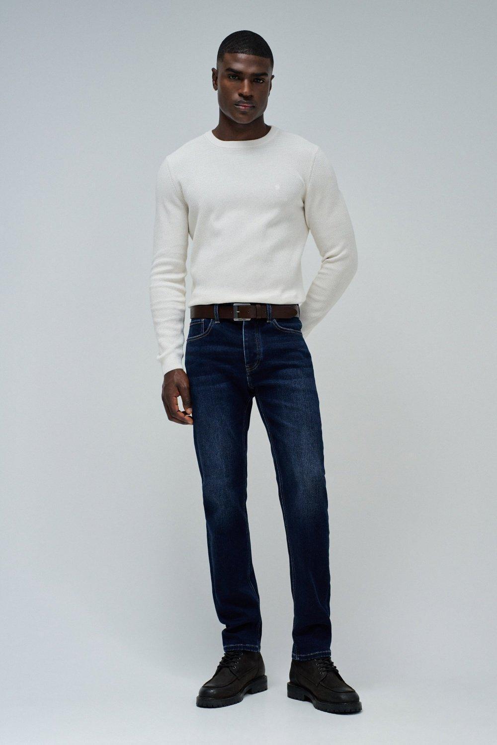 Slim Fit Jeans, Navy, medium