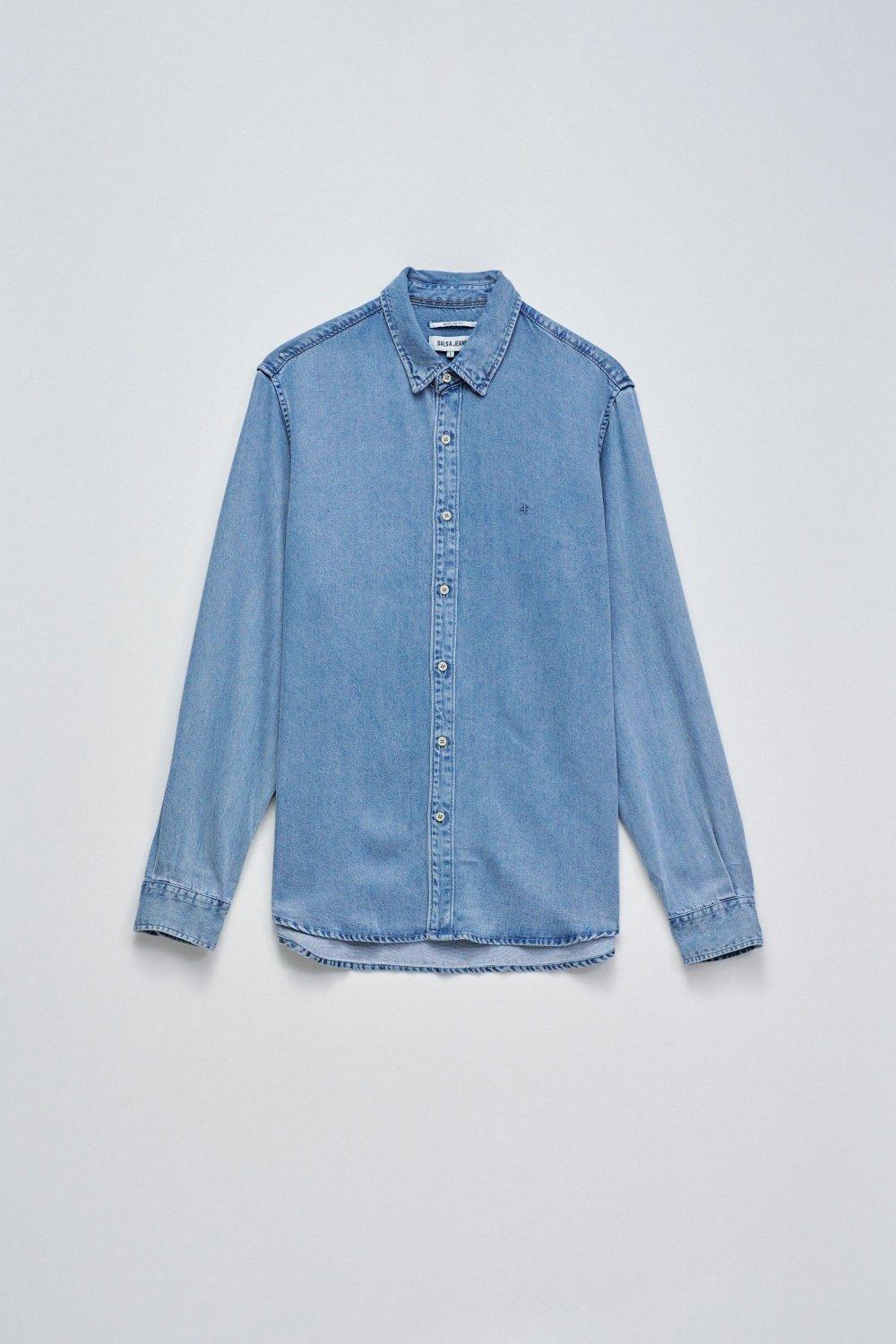 Shirt In Lightdenim, , large image number 0