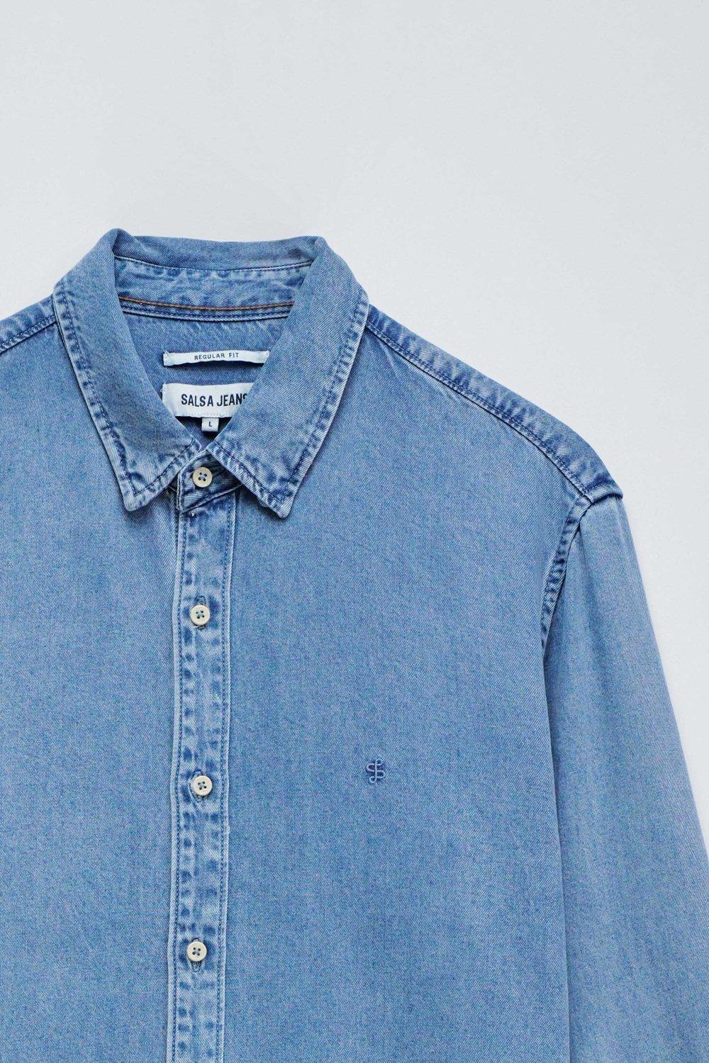 Shirt In Lightdenim, , large image number 3