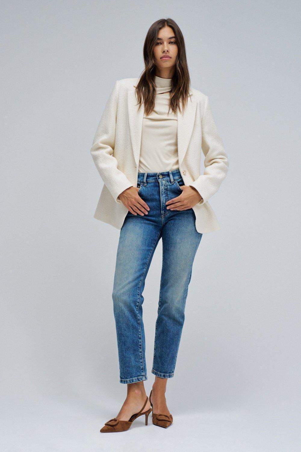 Faith Push In Cropped Slim Jeans, Blue, medium