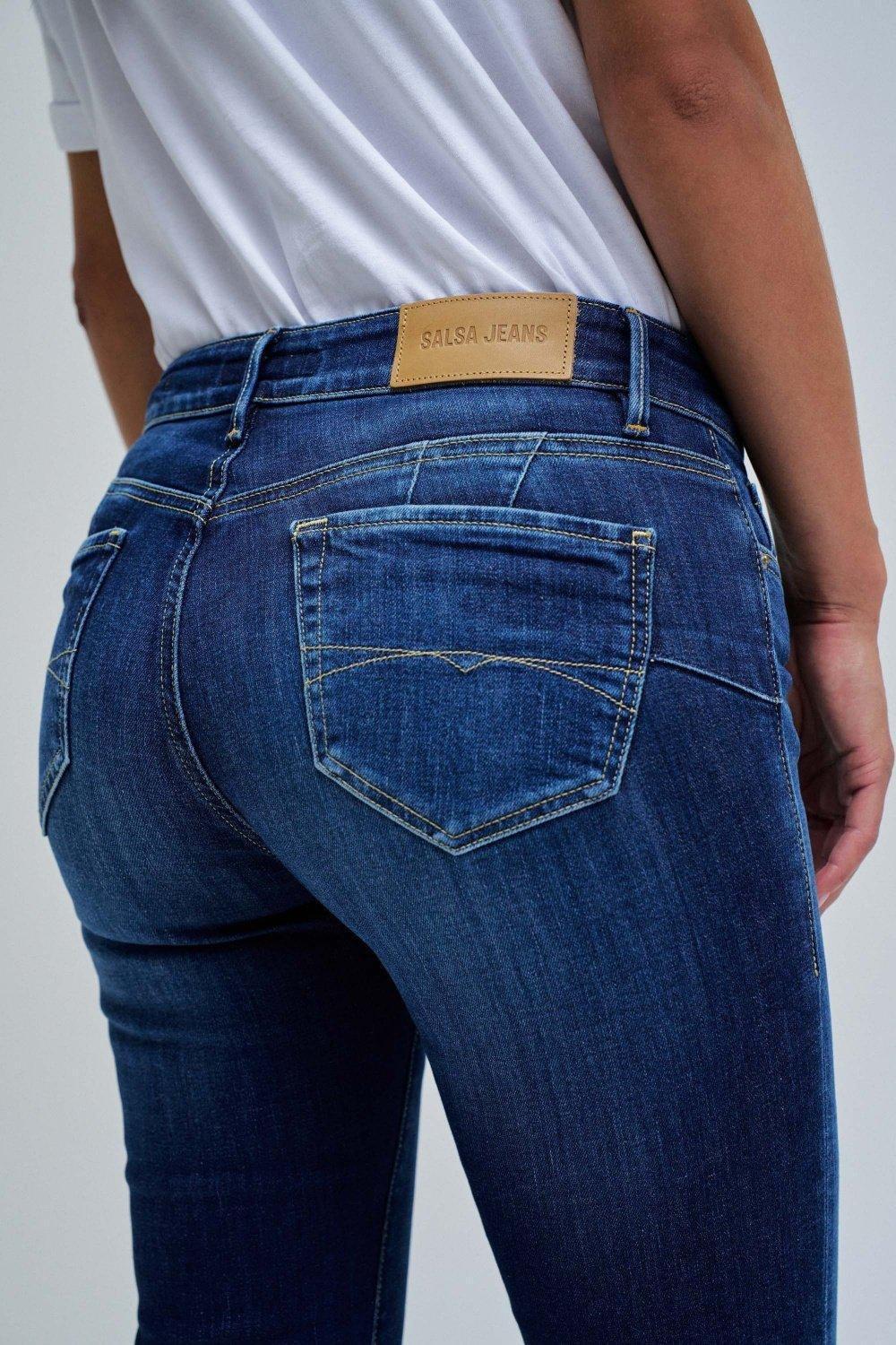 BLUE WONDER PUSH UP BOOTCUT JEANS, , large image number 4