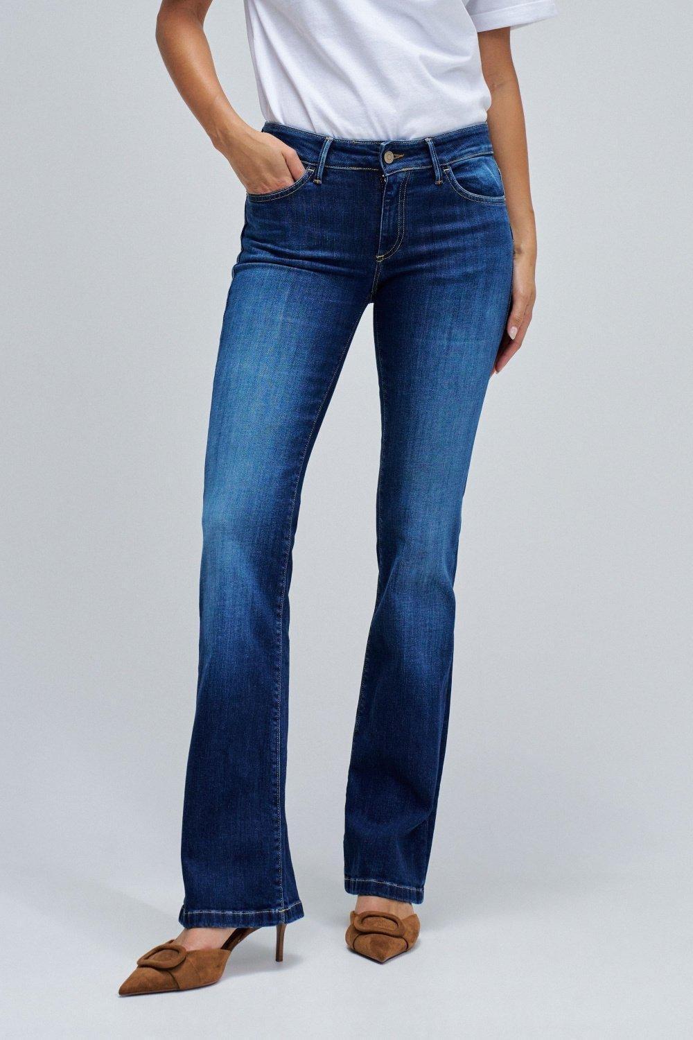 Wonder Push Up Bootcut Jeans, Blue, medium