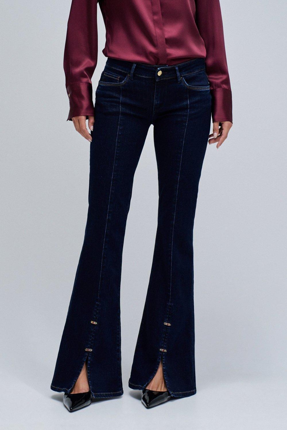 Wonder Push Up Flare Jeans, Navy, medium
