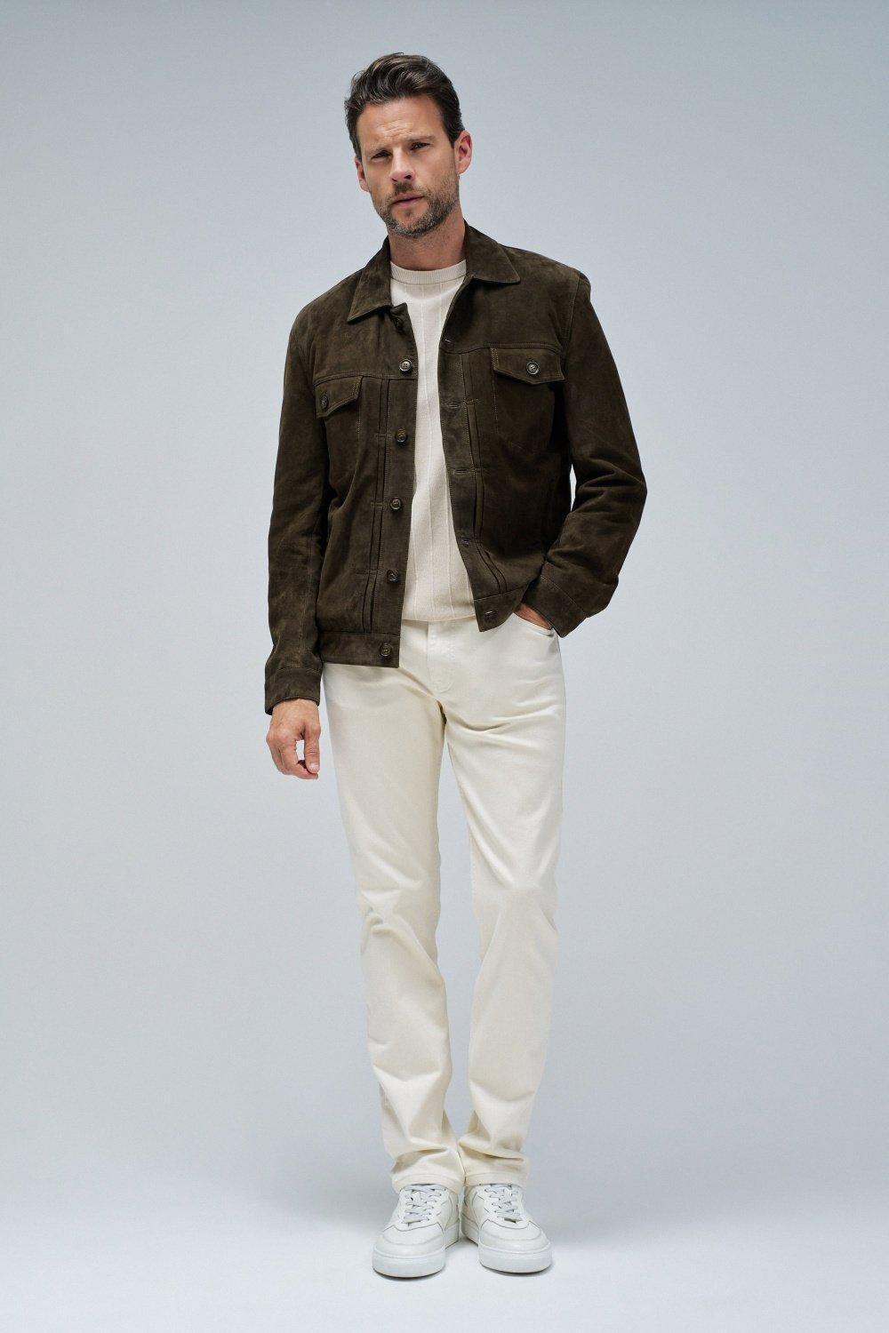 Green Leather Jacket, , large image number 1