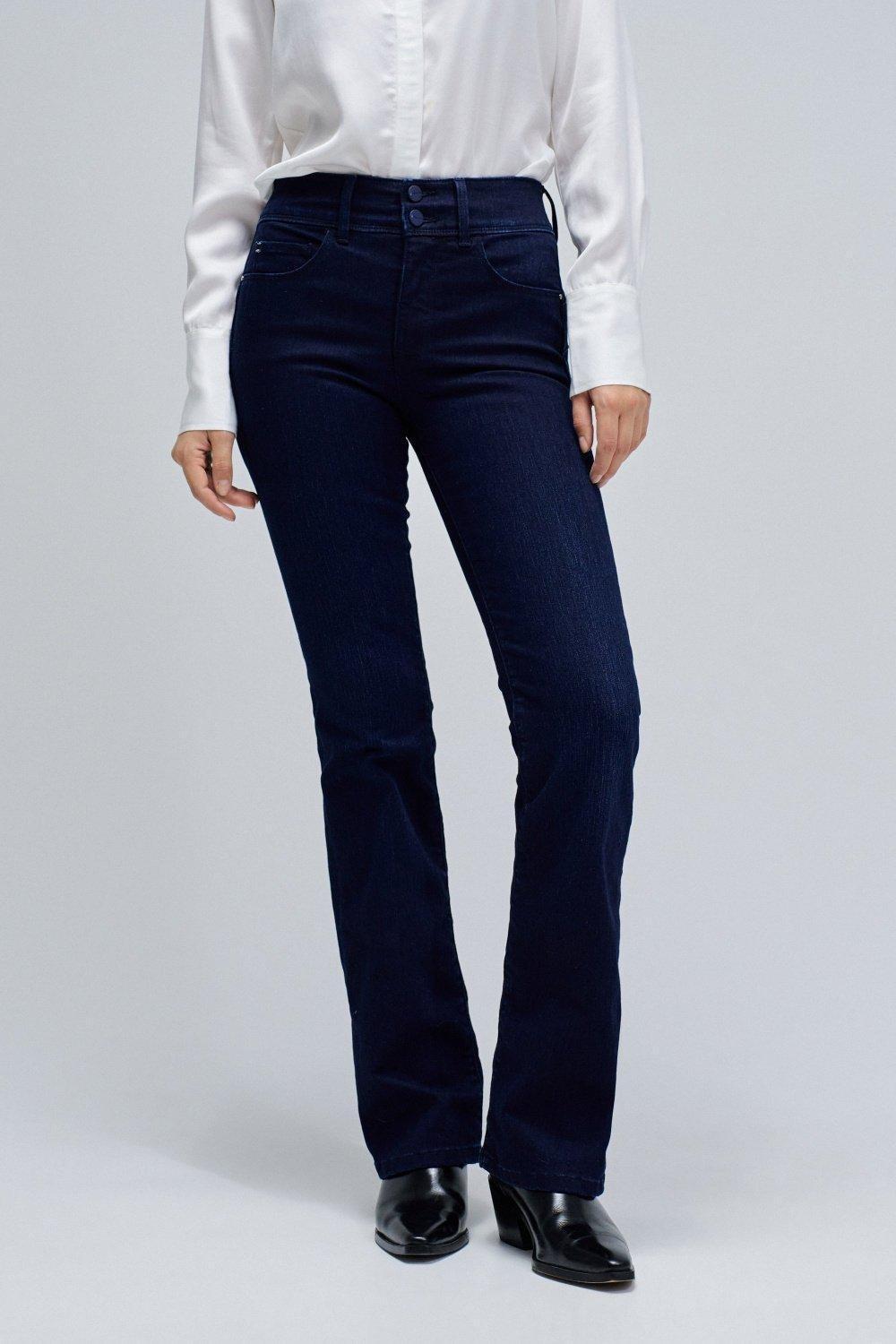 Secret Push In Bootcut Jeans, Navy, large image number 0