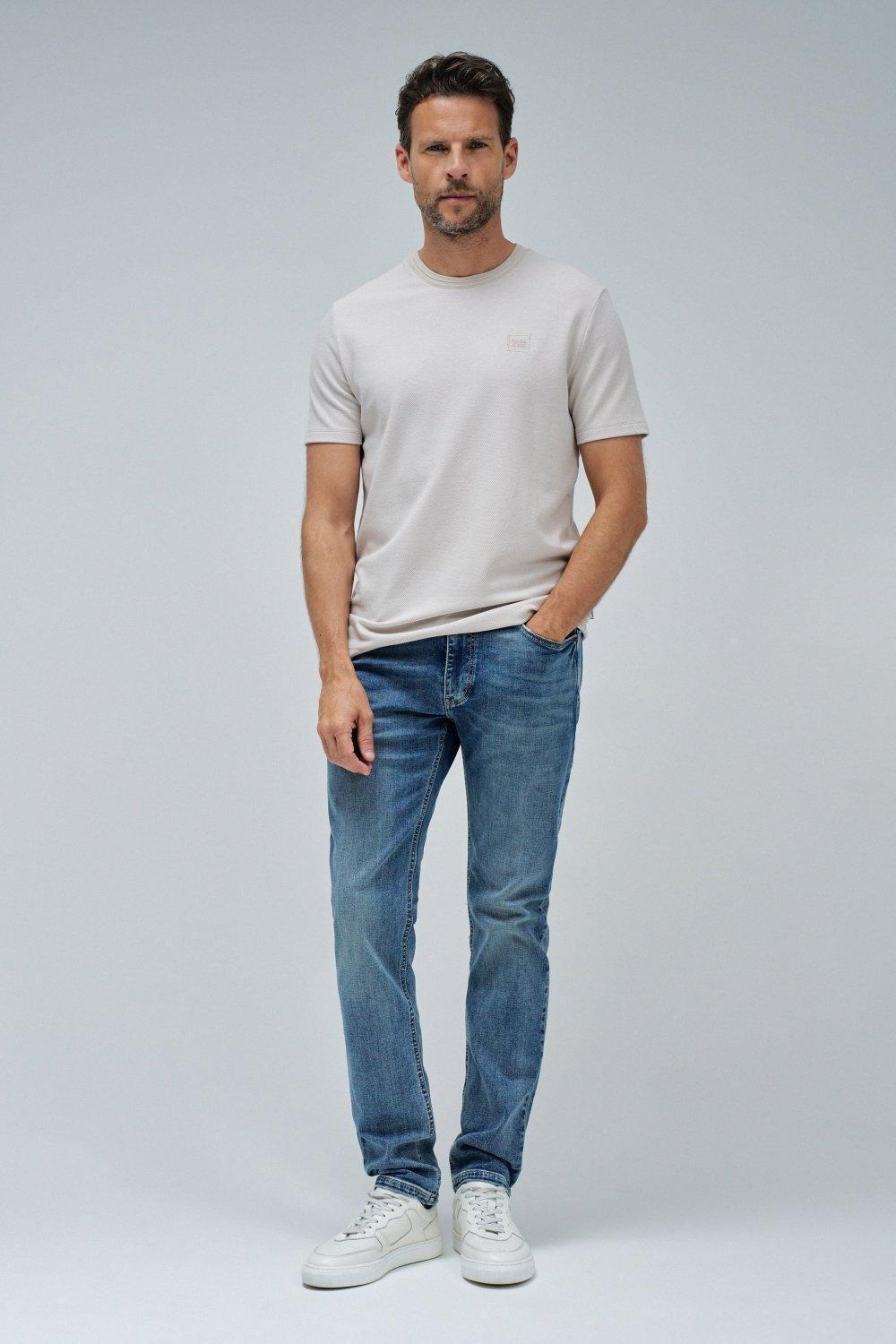 T-Shirt With Texture, Beige, medium