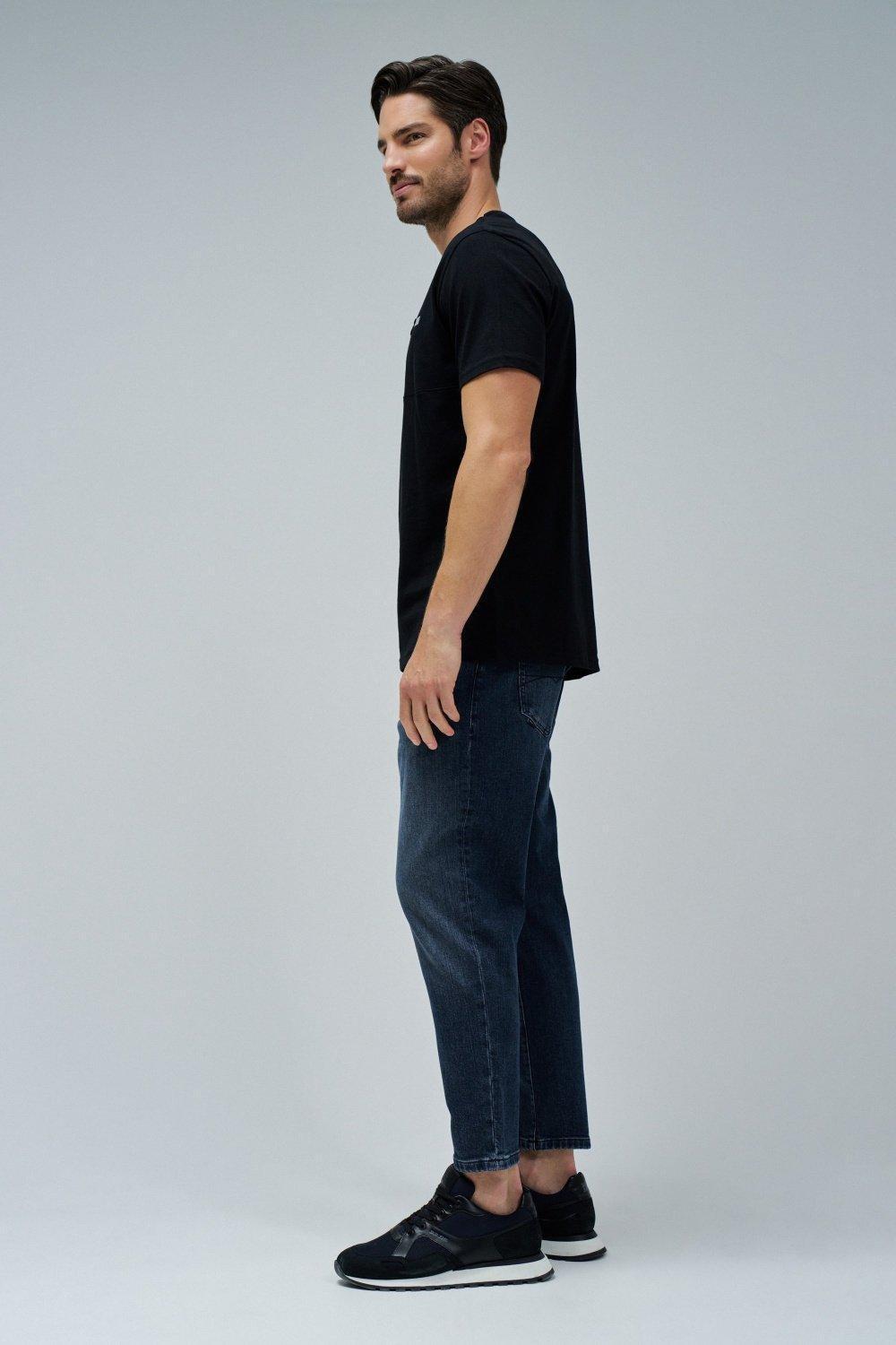 T-Shirt With Branding , Black, medium