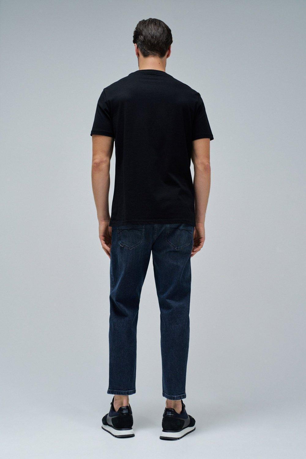 T-Shirt With Branding , Black, large image number 3