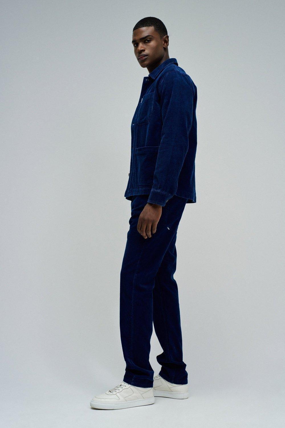 Overshirt In Corduroy, Navy, medium