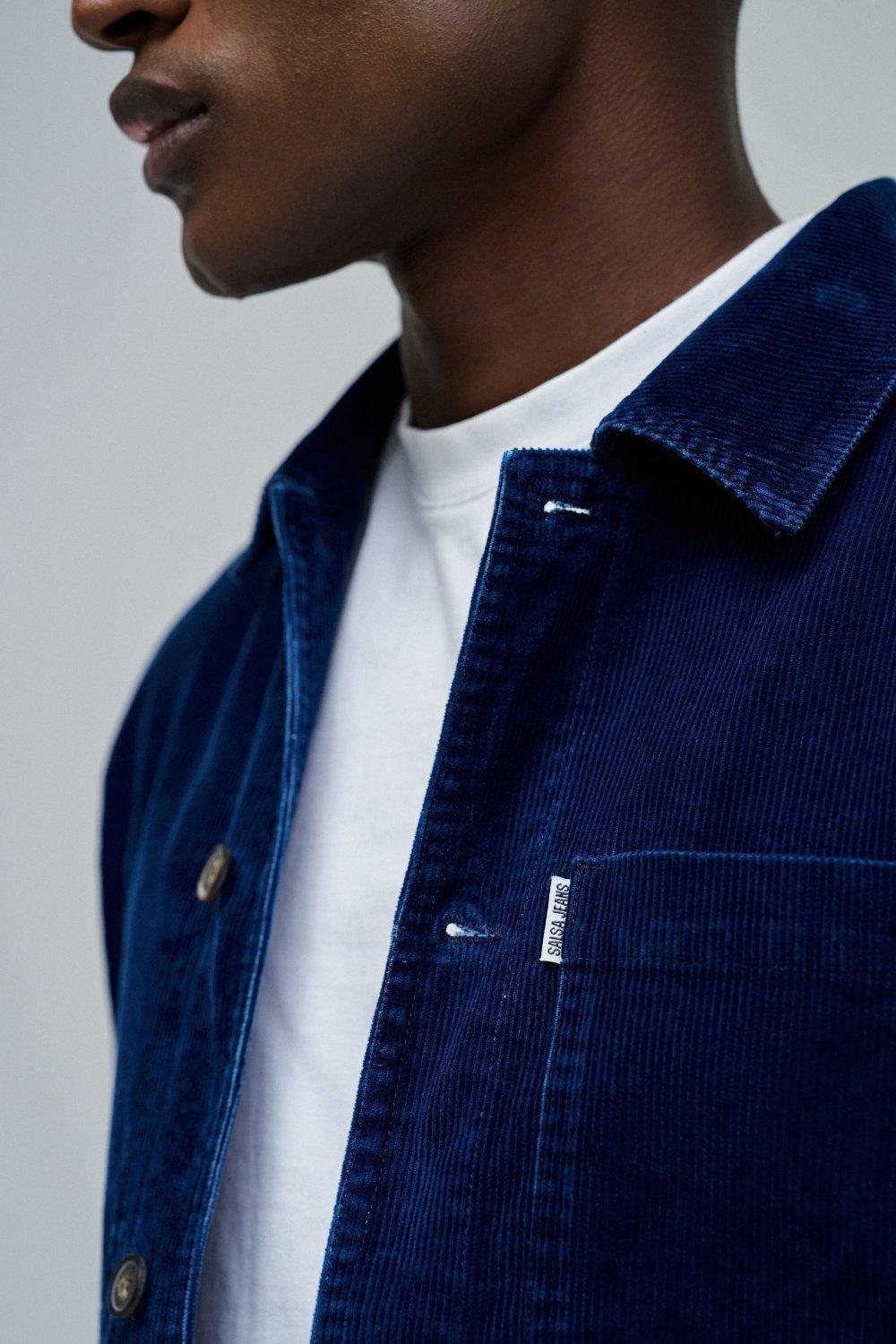 Overshirt In Corduroy, Navy, large image number 4