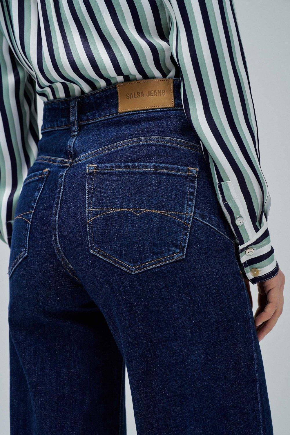 Jeans Faith Push In Wide, Navy, large image number 4