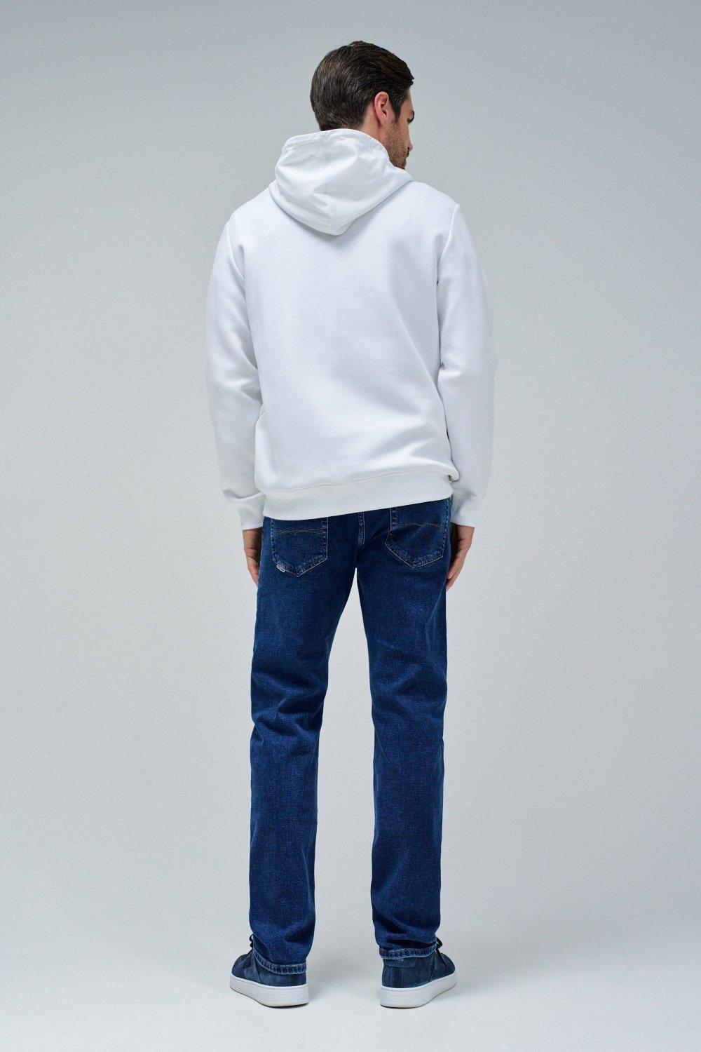 Hoodie With Zip, White, large image number 3